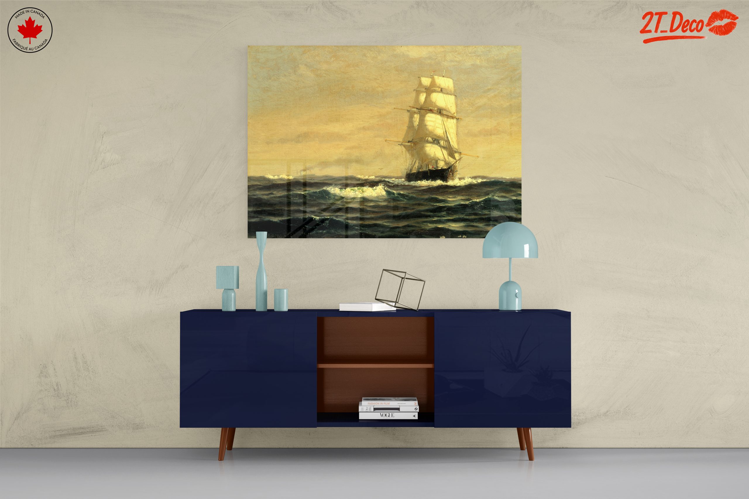 Sailing Ship on Ocean Waves - Image 8