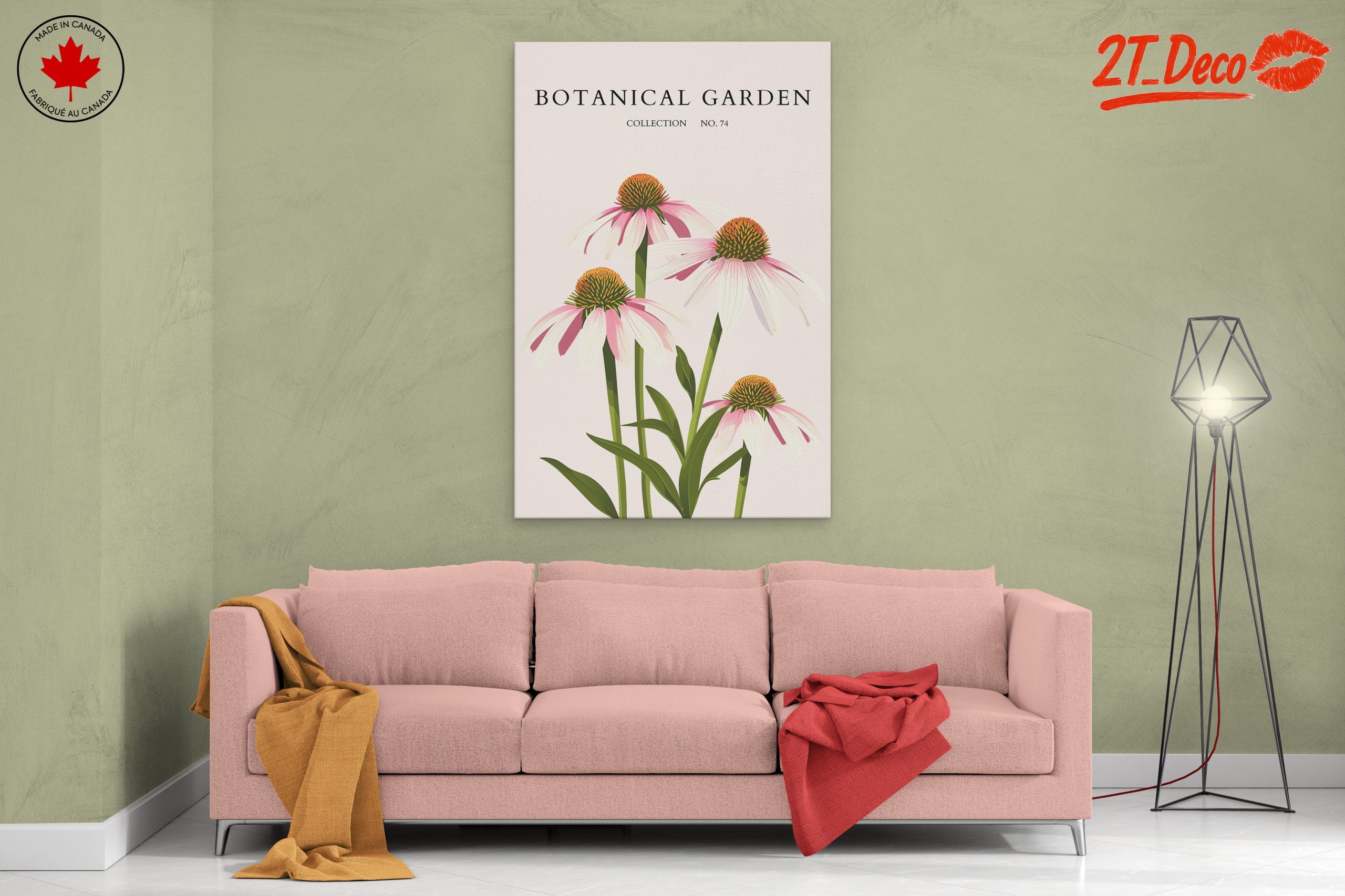 Elegant Botanical Garden Floral Art - Image 2