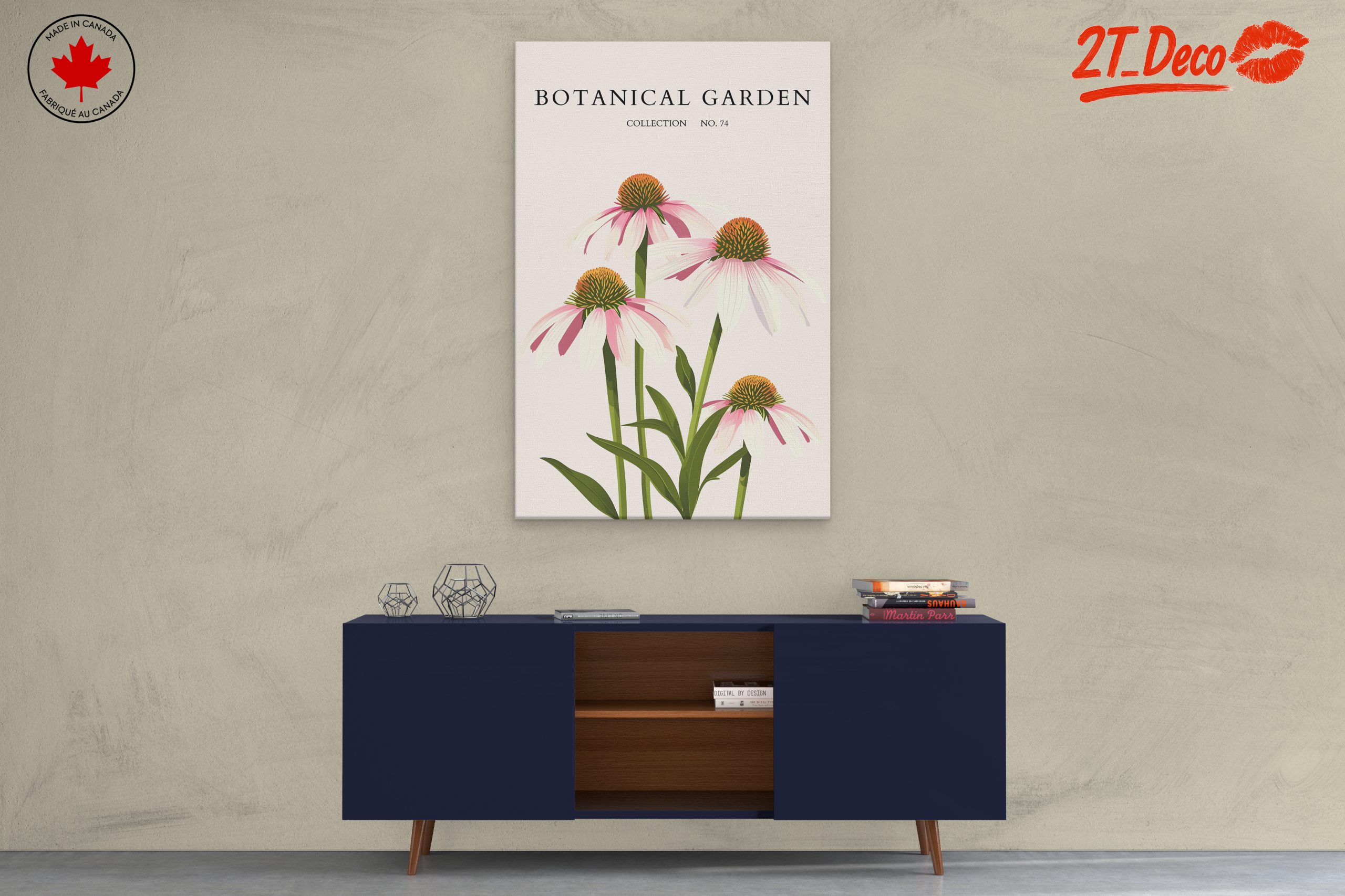 Elegant Botanical Garden Floral Art - Image 3