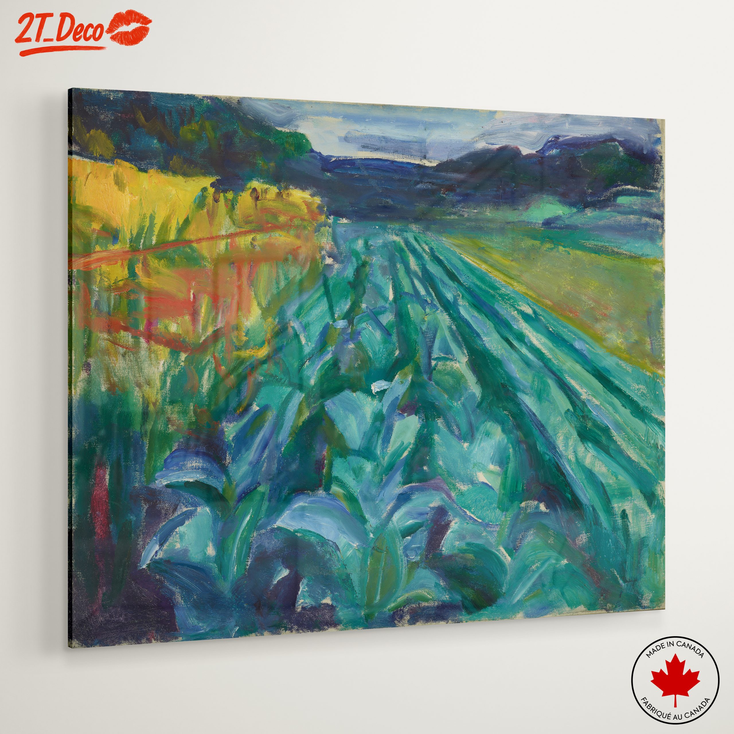 Vibrant Abstract Landscape Composition - Image 6