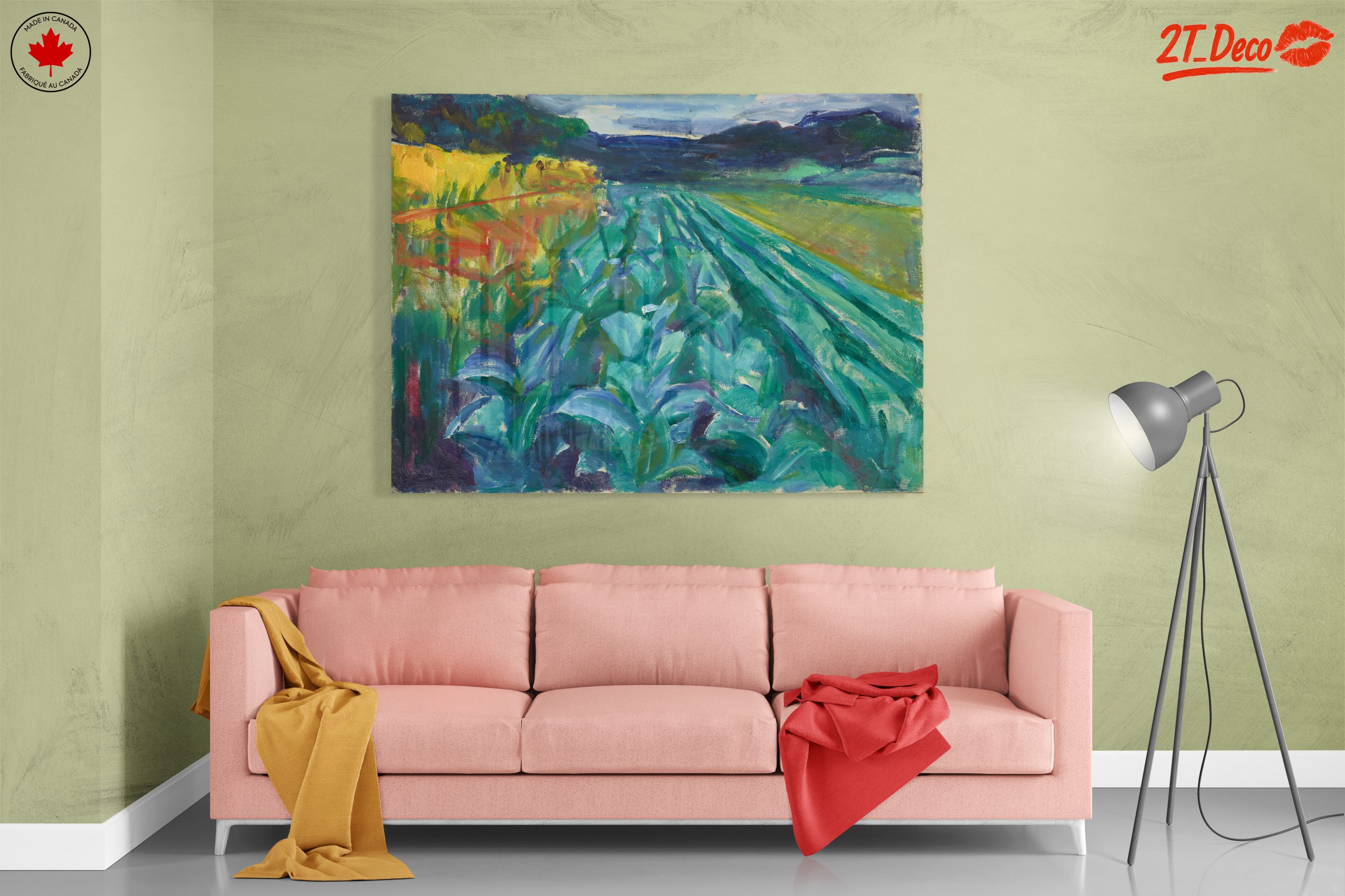 Vibrant Abstract Landscape Composition - Image 7