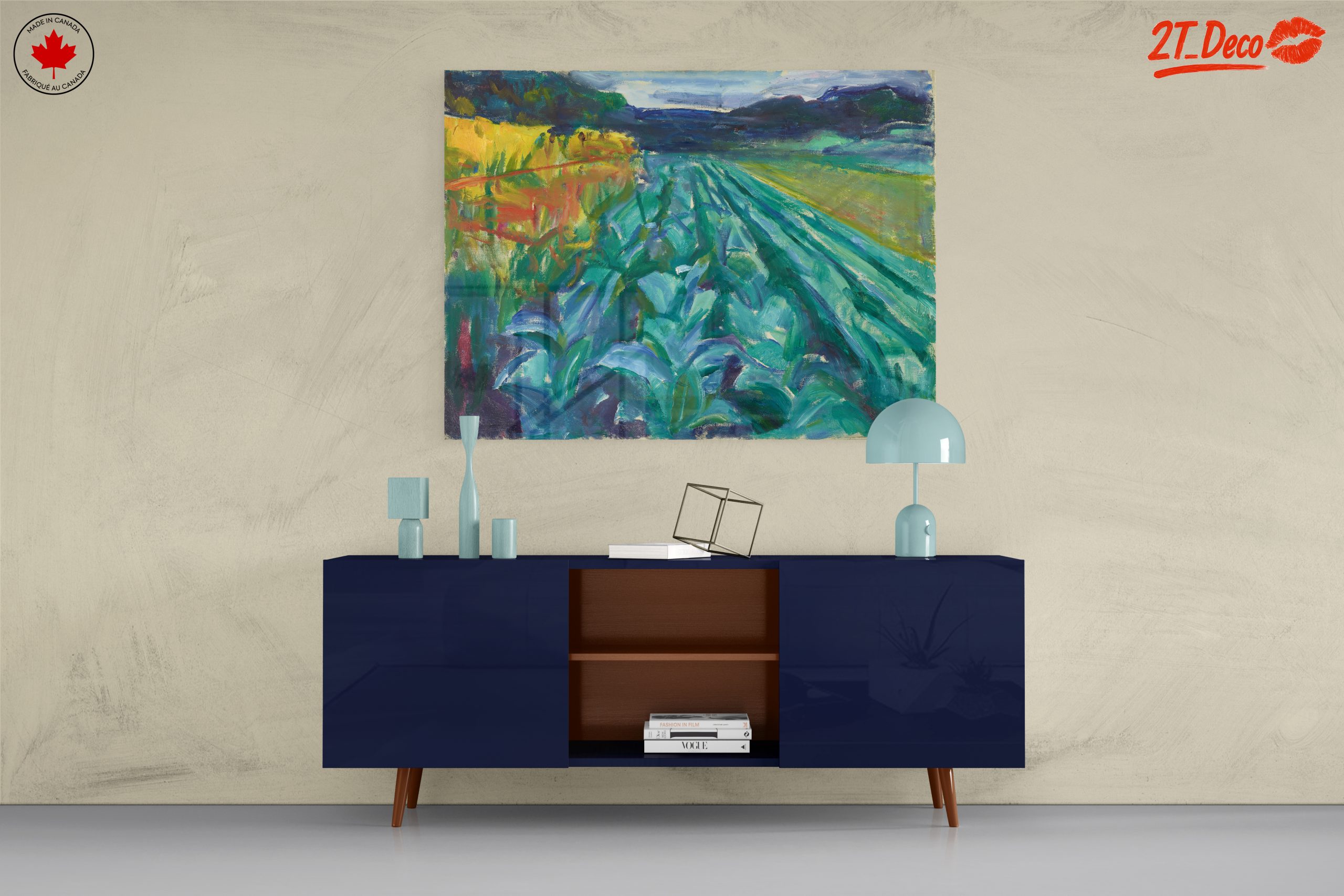 Vibrant Abstract Landscape Composition - Image 8