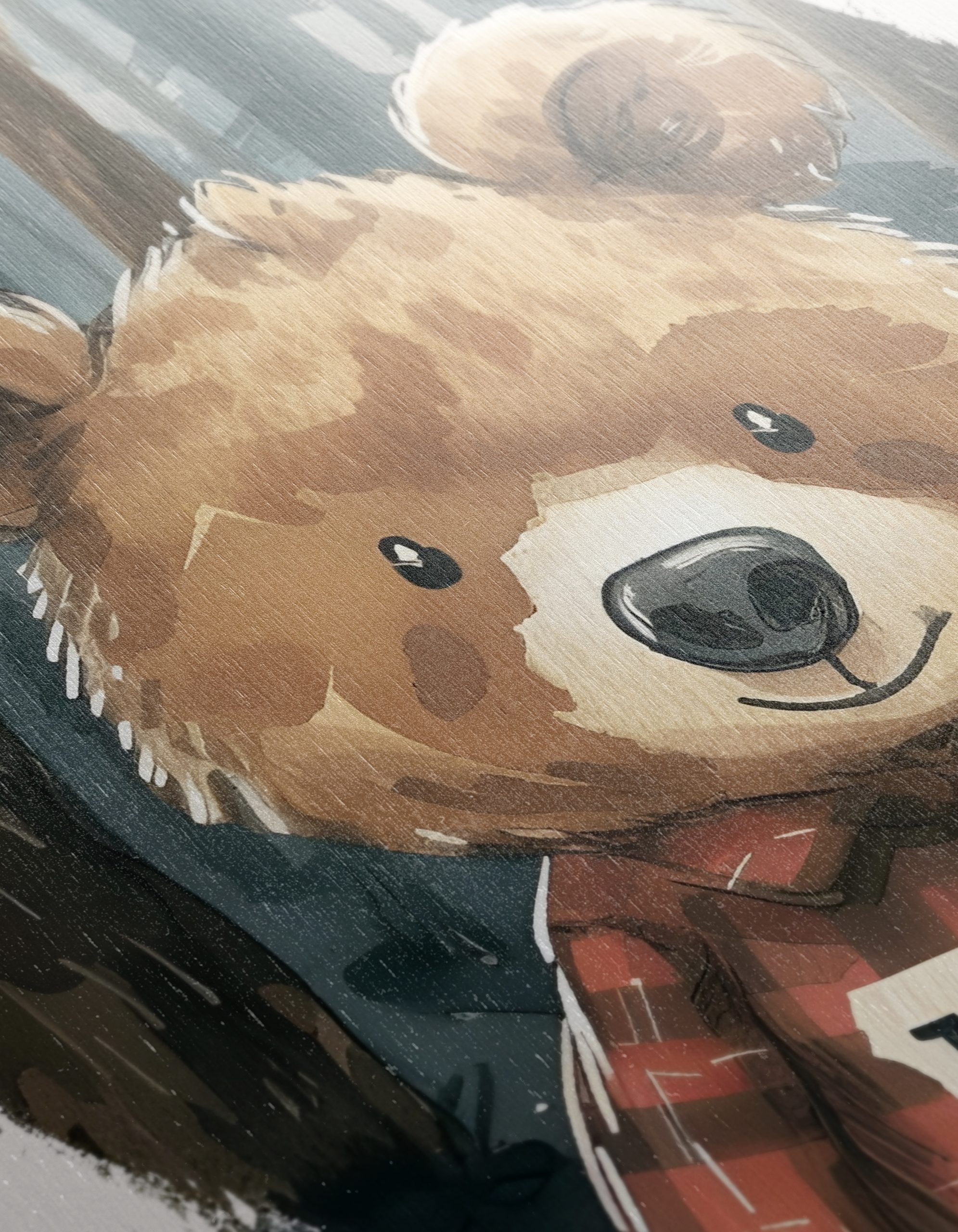 Charming Bear Character in Flannel Shirt - Image 12