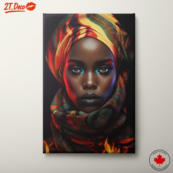 Vibrant Afro Cultural Portrait