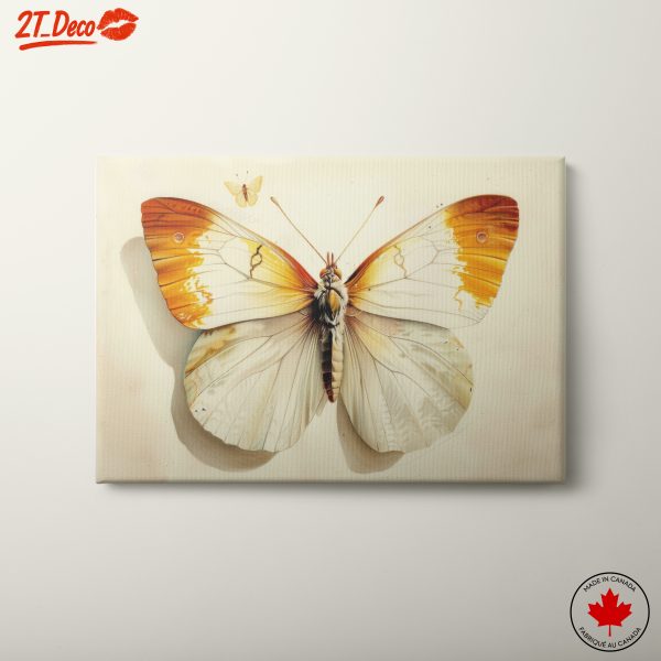 Realistic Butterfly Artwork in Soft Tones