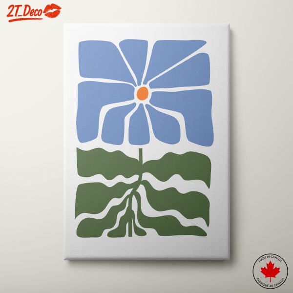 Stylized Flower Art with Bold Colors