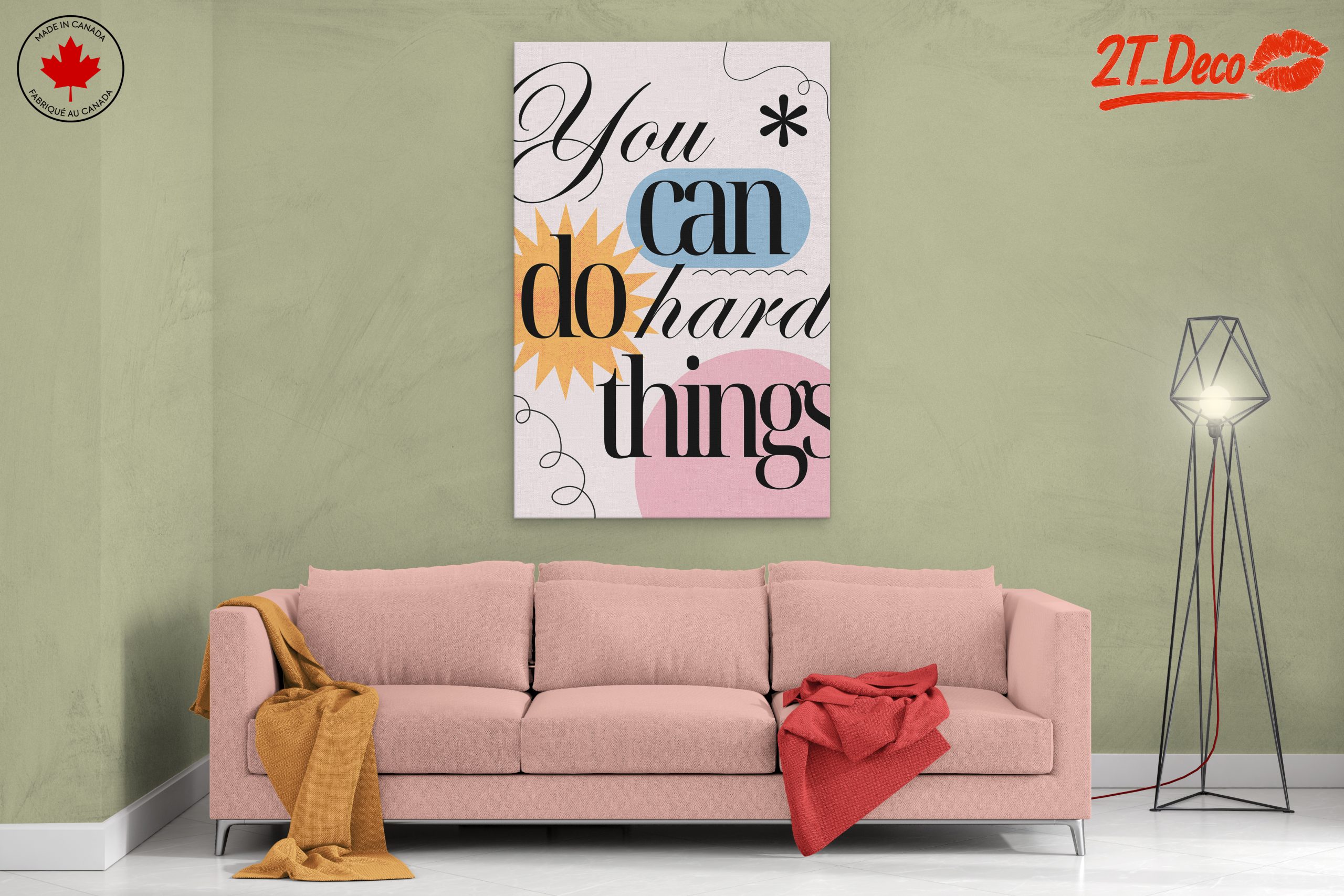You Can Do Hard Things Inspirational Art - Image 2