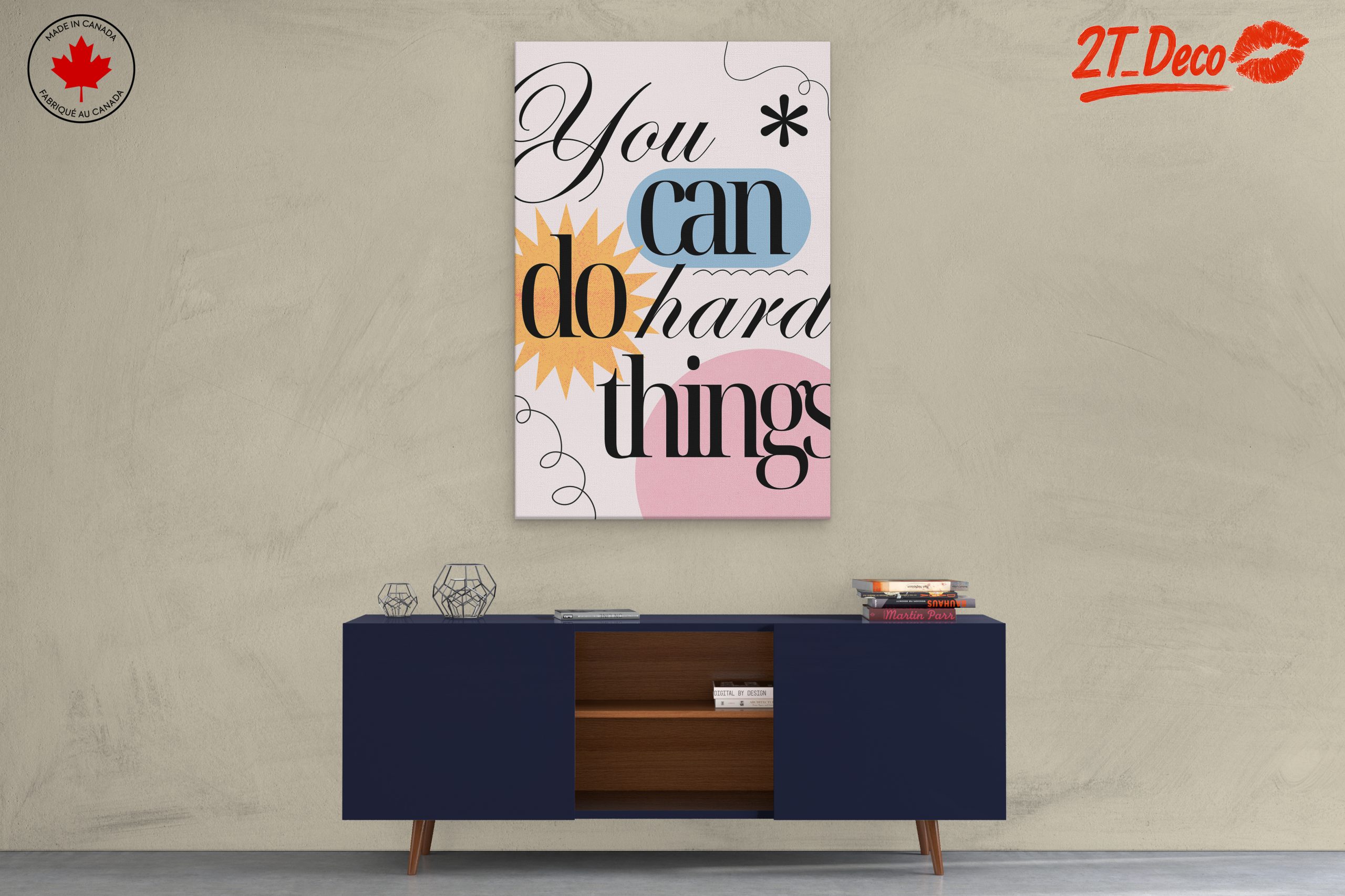 You Can Do Hard Things Inspirational Art - Image 3