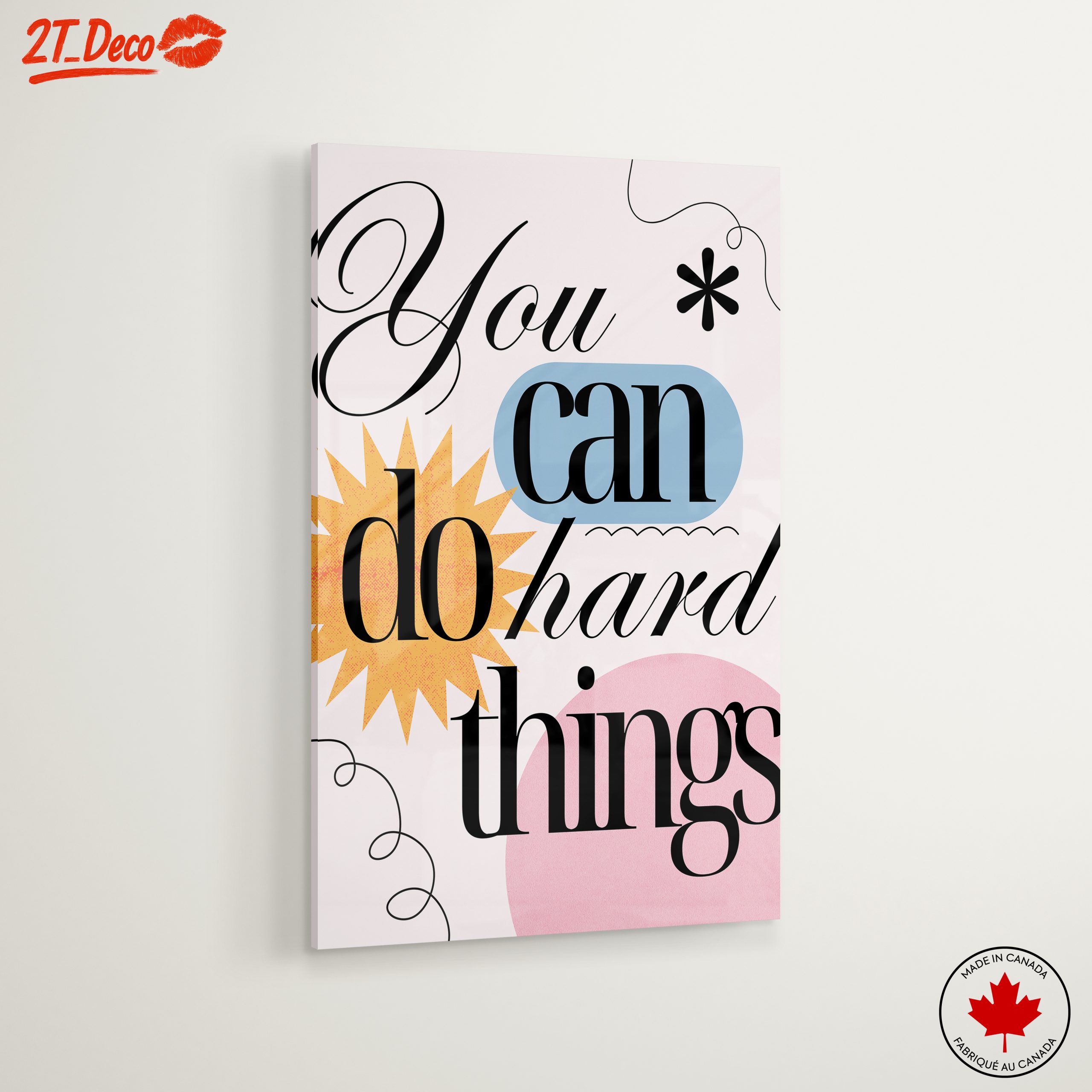 You Can Do Hard Things Inspirational Art - Image 6