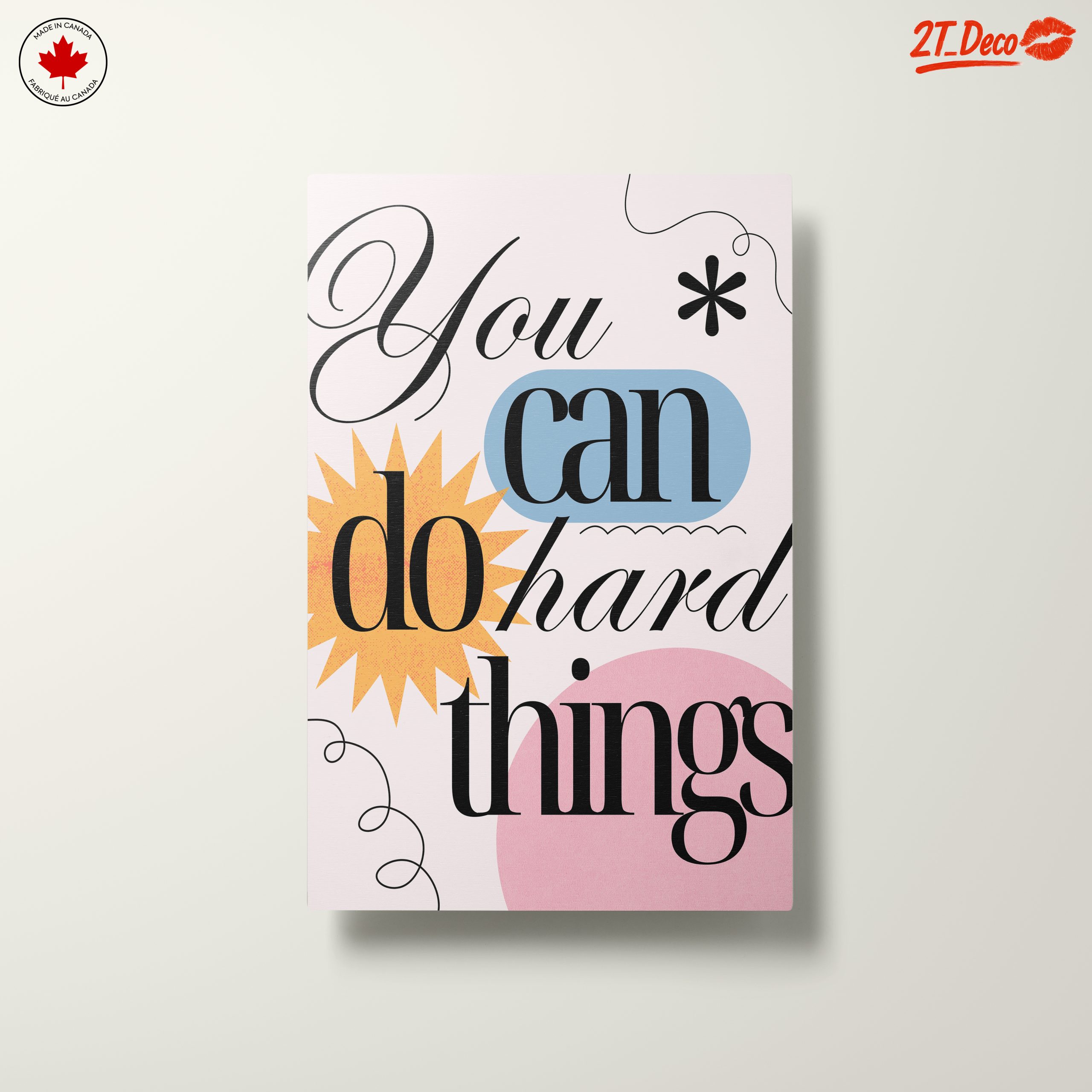 You Can Do Hard Things Inspirational Art - Image 10