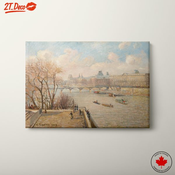 Charming Paris River Cityscape Art