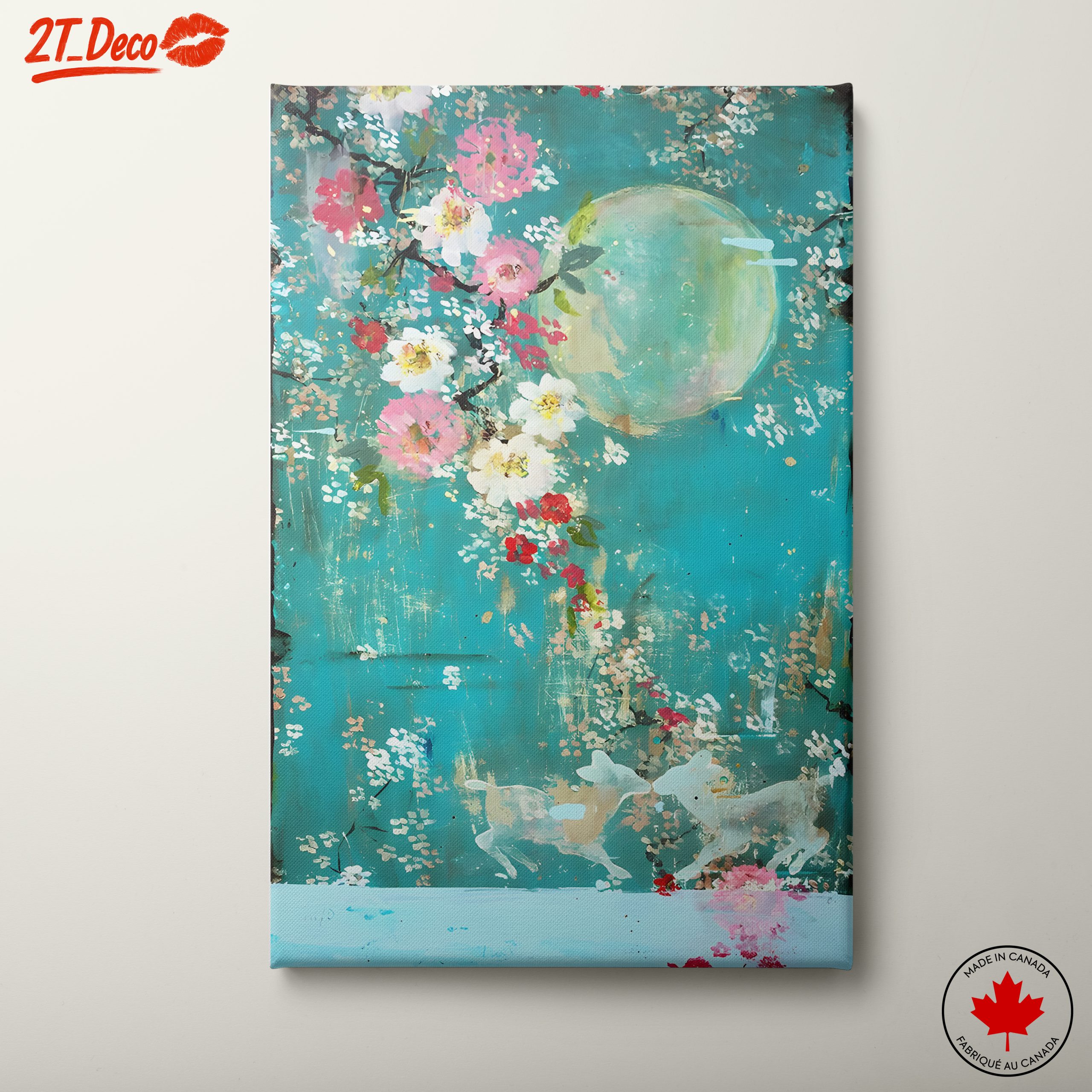 Playful Floral and Animal Art