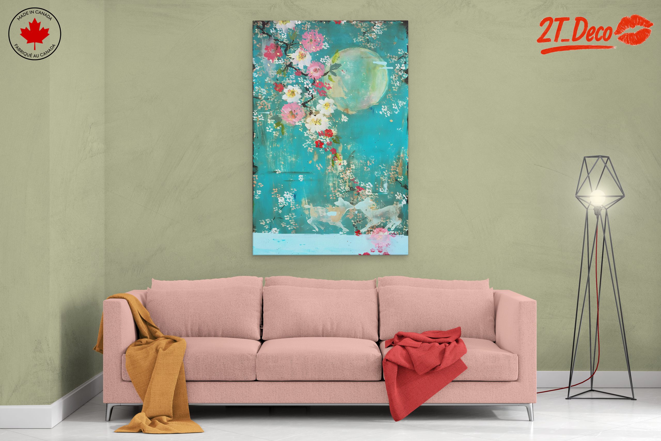 Playful Floral and Animal Art - Image 2