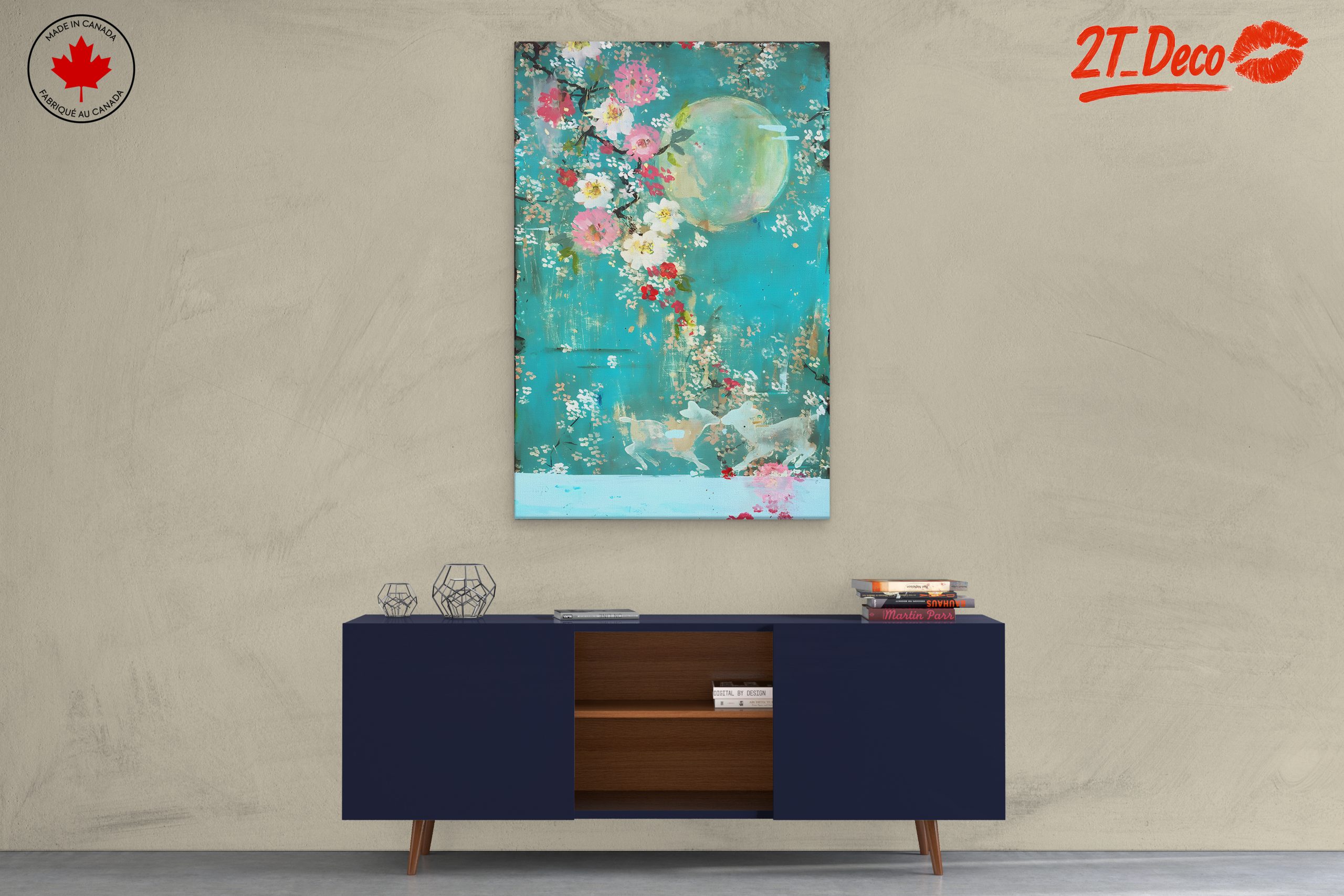 Playful Floral and Animal Art - Image 3