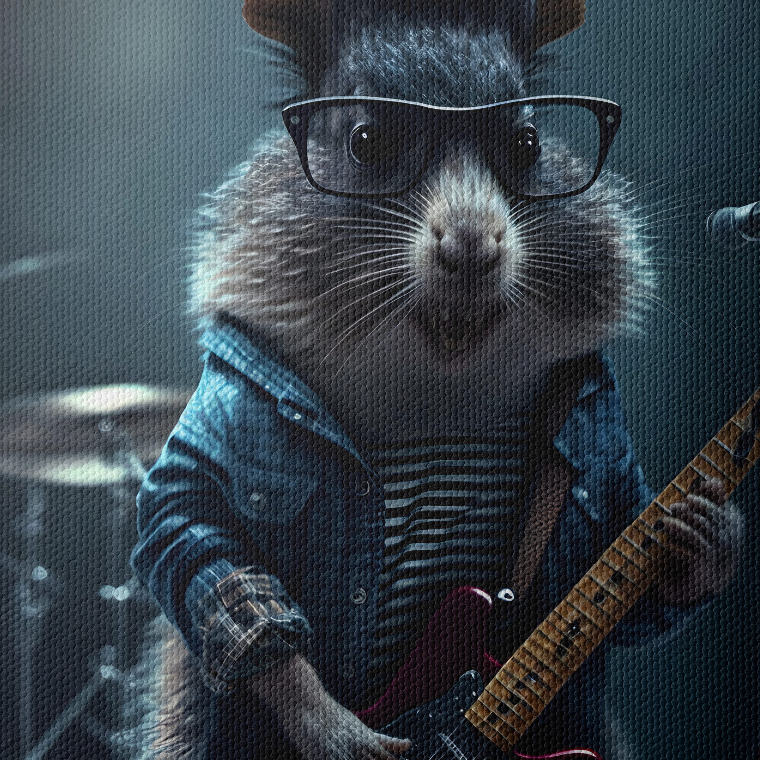 Whimsical Guitar Playing Animal Illustration - Image 4