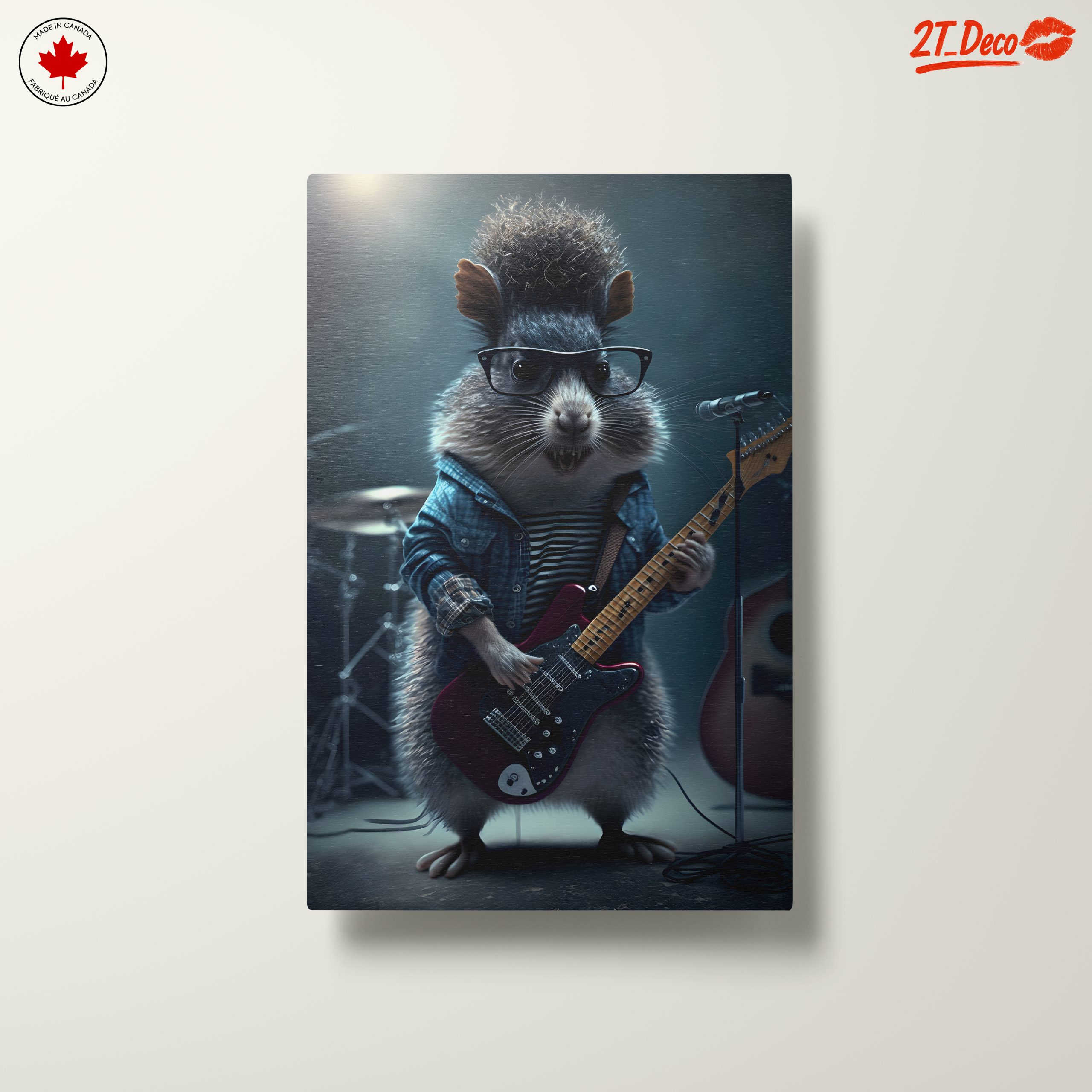 Whimsical Guitar Playing Animal Illustration - Image 10