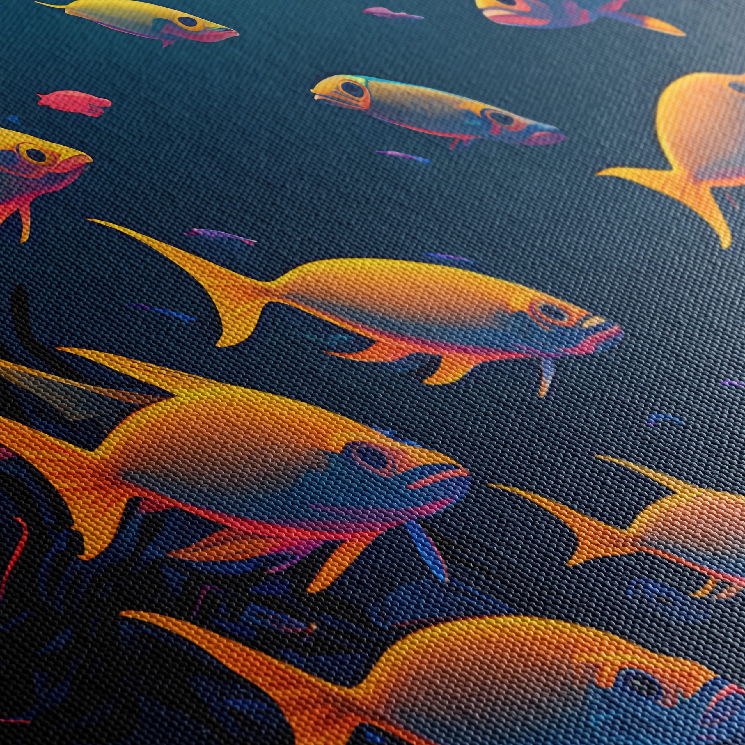 Colorful Abstract Marine Life Artwork 2 - Image 5