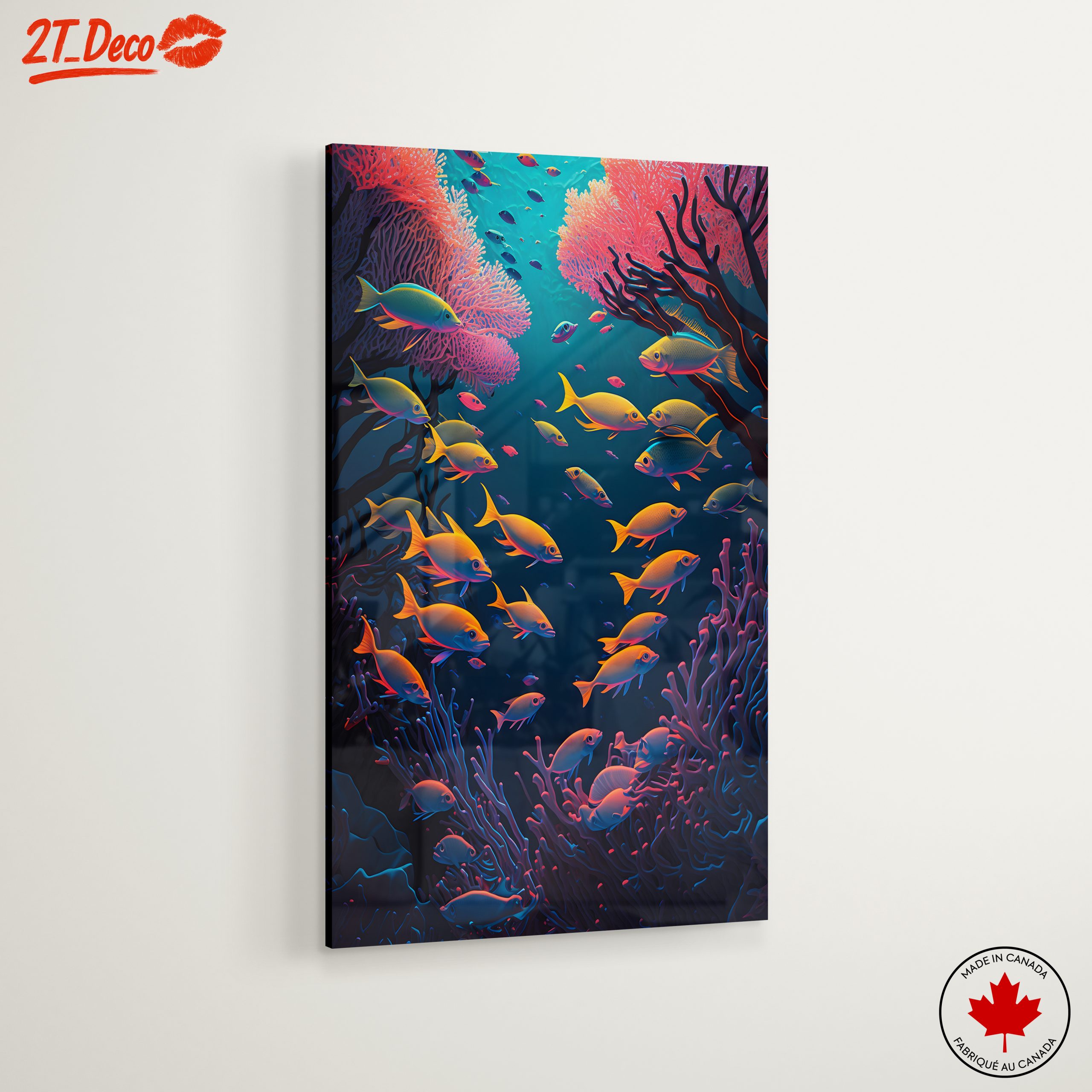 Colorful Abstract Marine Life Artwork 2 - Image 6