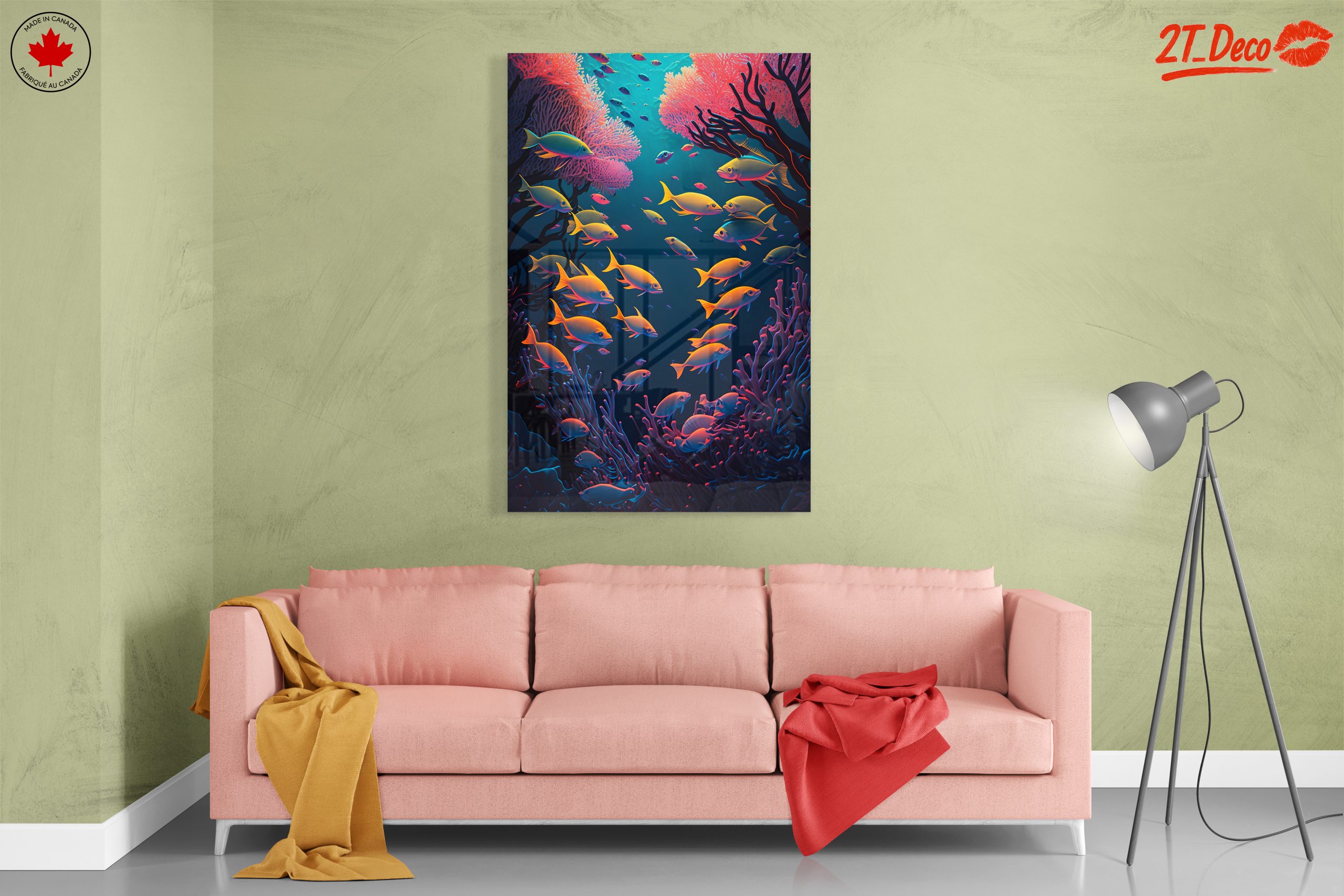 Colorful Abstract Marine Life Artwork 2 - Image 7