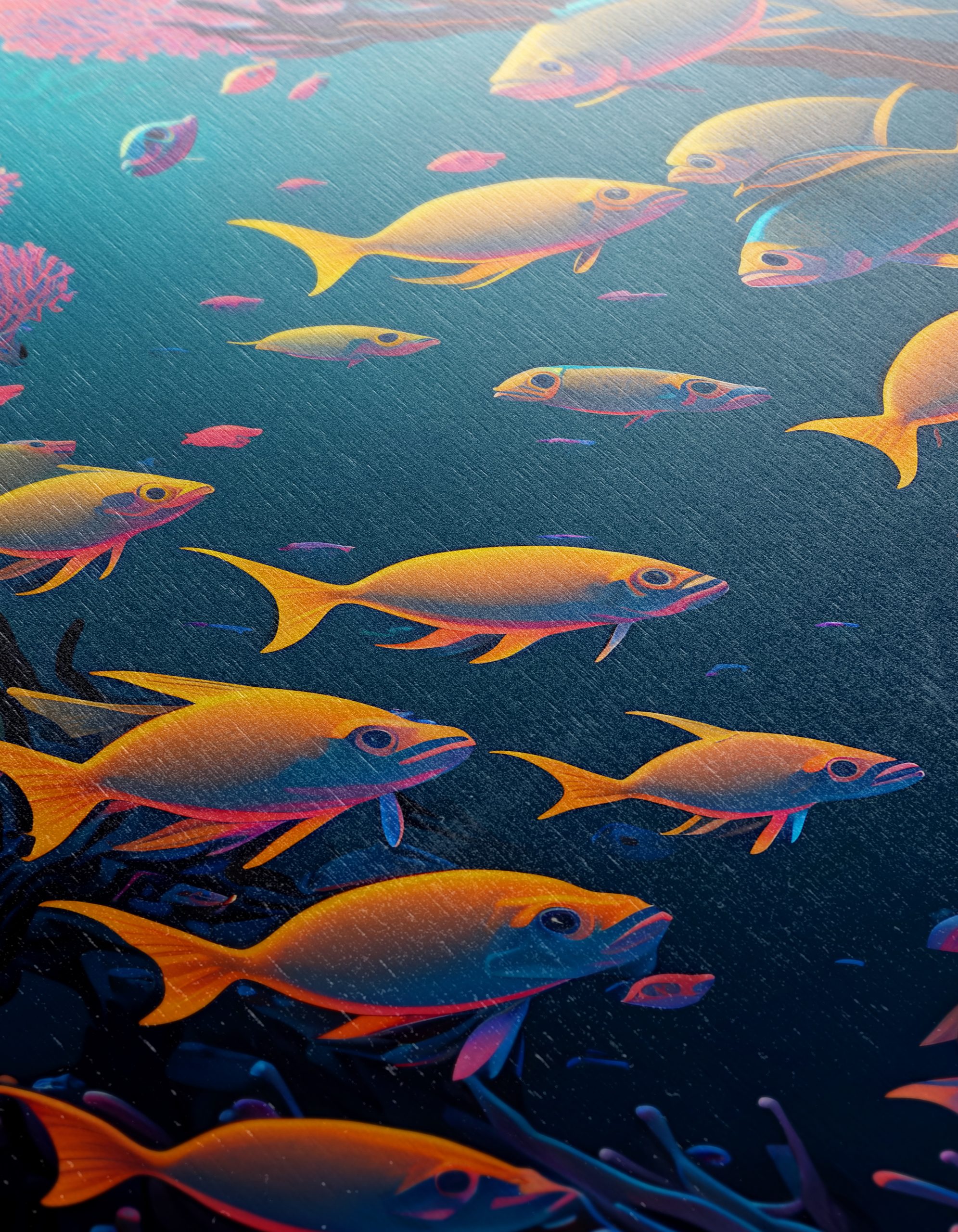 Colorful Abstract Marine Life Artwork 2 - Image 12