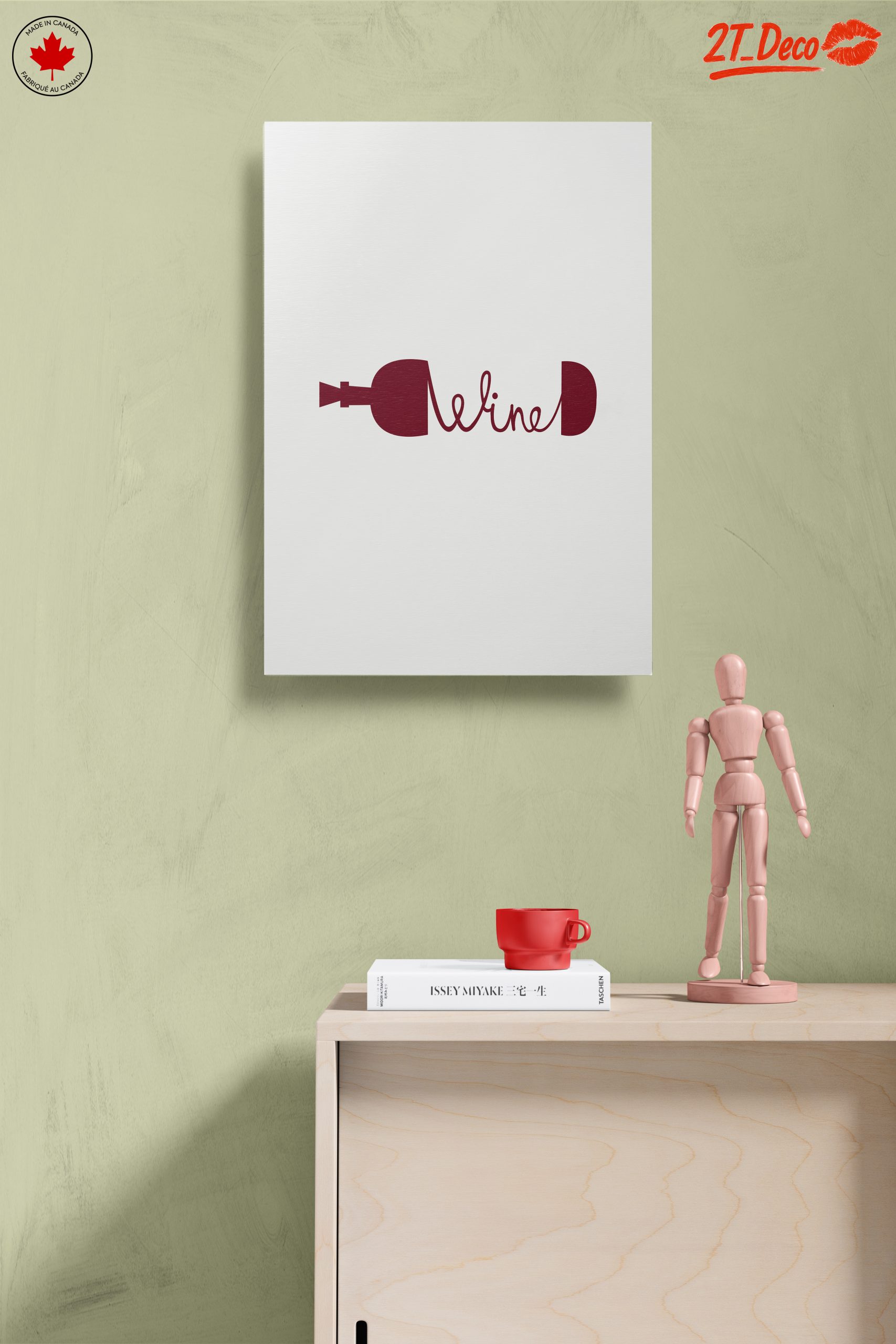 Stylish Wine Themed Art for Home - Image 14