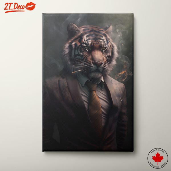 Stylized Tiger Character in Suit
