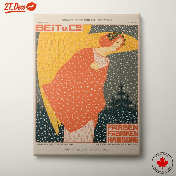 Vintage Poster Art Featuring Abstract Woman