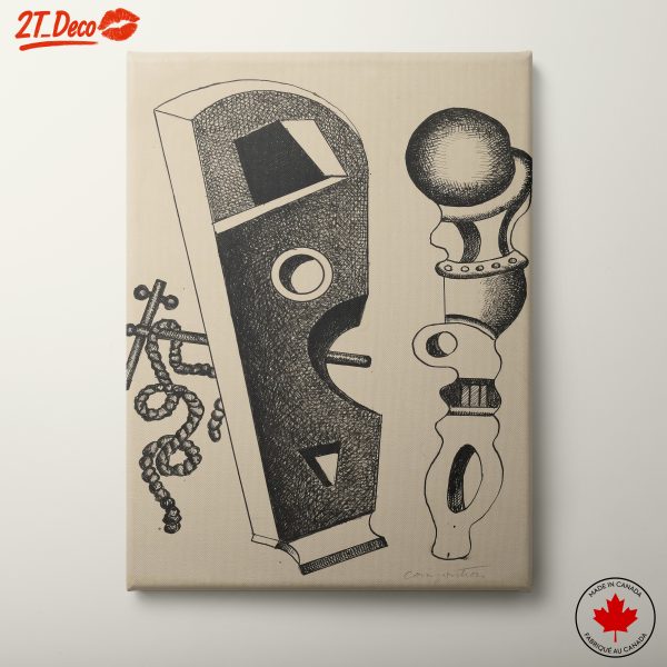 Abstract Composition Art with Unique Shapes