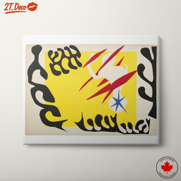 Vibrant Abstract Shapes in Yellow