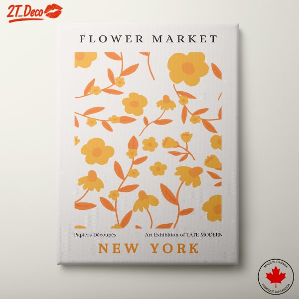Flower Market Art Print Featuring Bright Floral Design