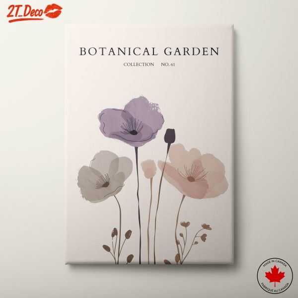 Delicate Floral Botanical Garden Artwork