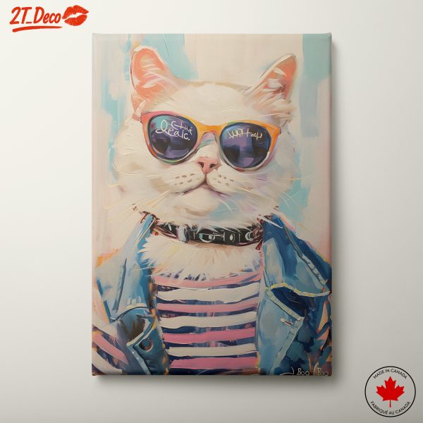Cool Cat with Sunglasses and Jacket