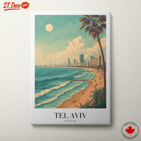 Tel Aviv Coastal Landscape Art