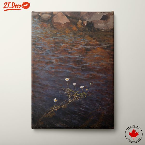 Serene Floral Arrangement Over Calm Water