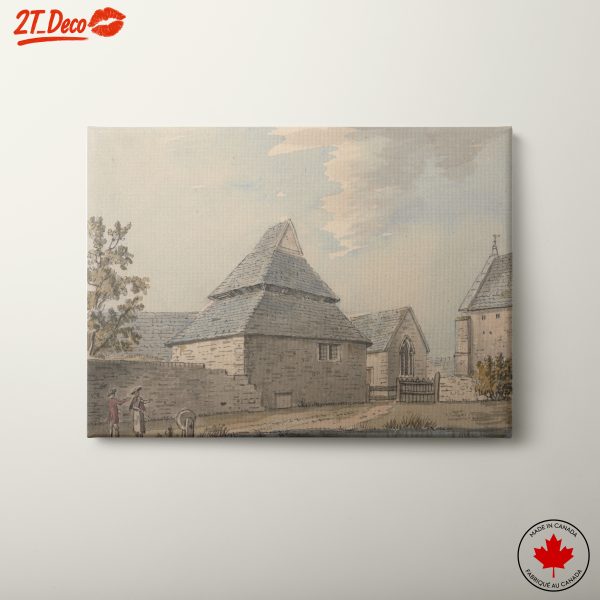 Traditional Architectural Scene in Historical Style