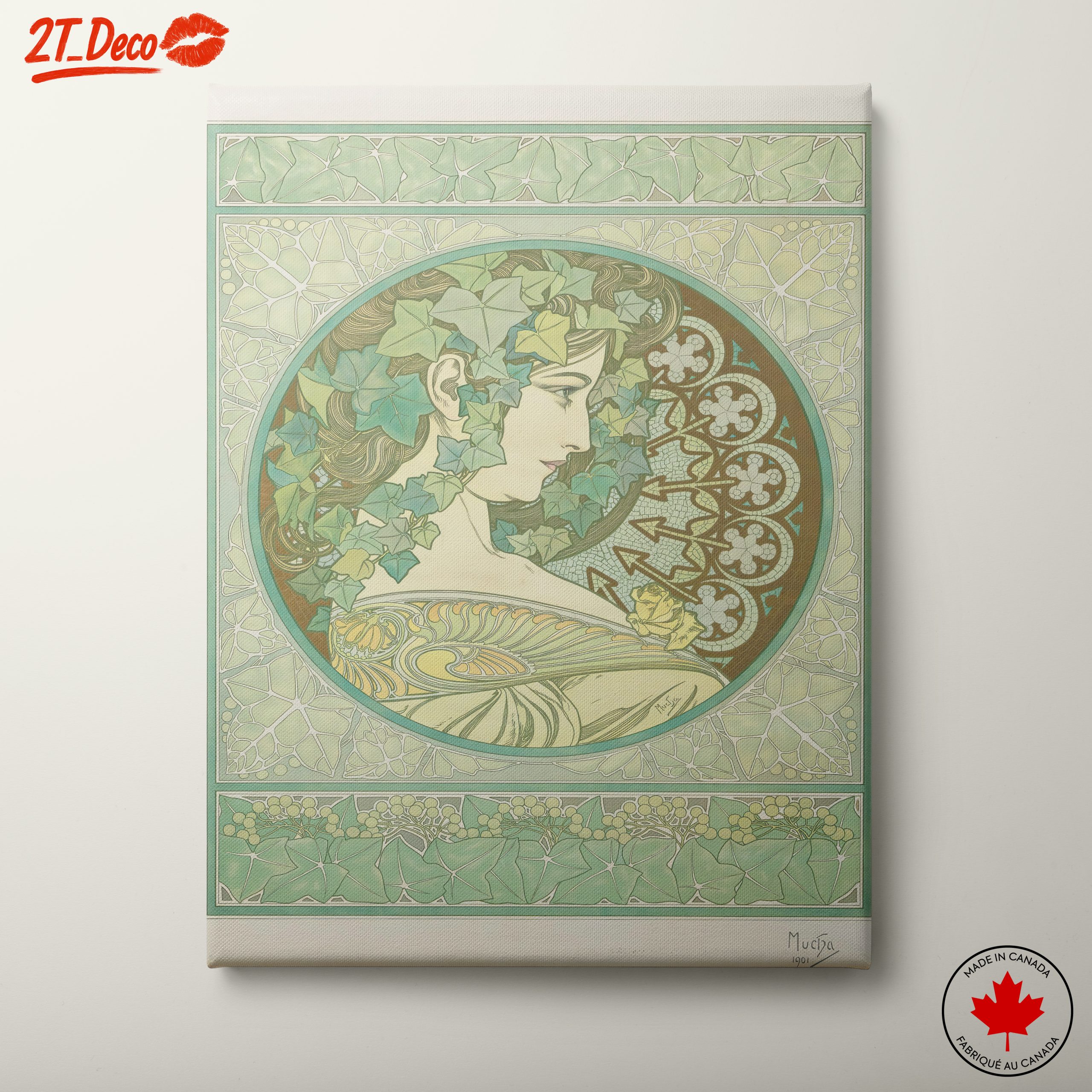 Alphonse Mucha Vintage Art Nouveau Piece
