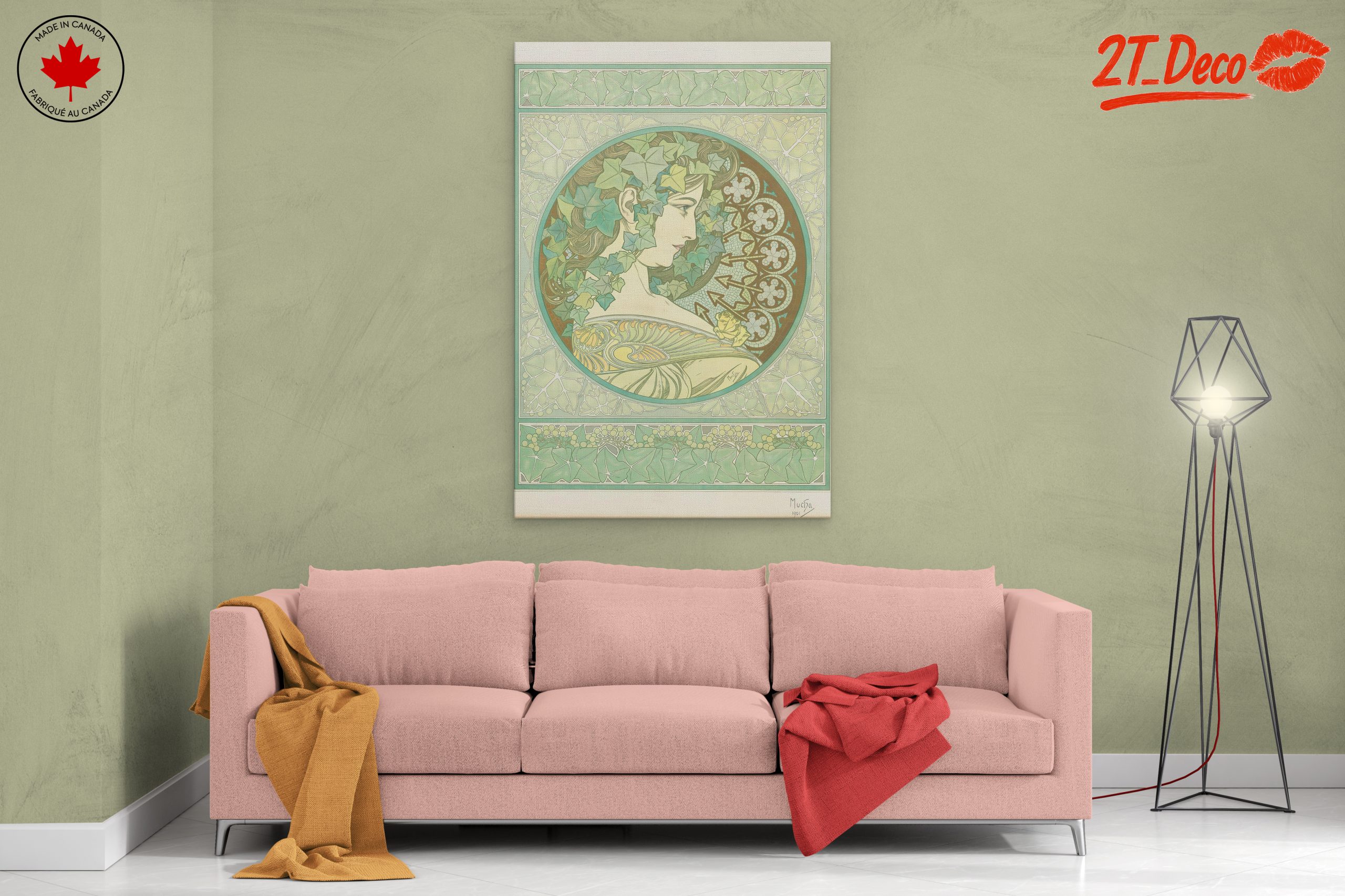 Alphonse Mucha Vintage Art Nouveau Piece - Image 2
