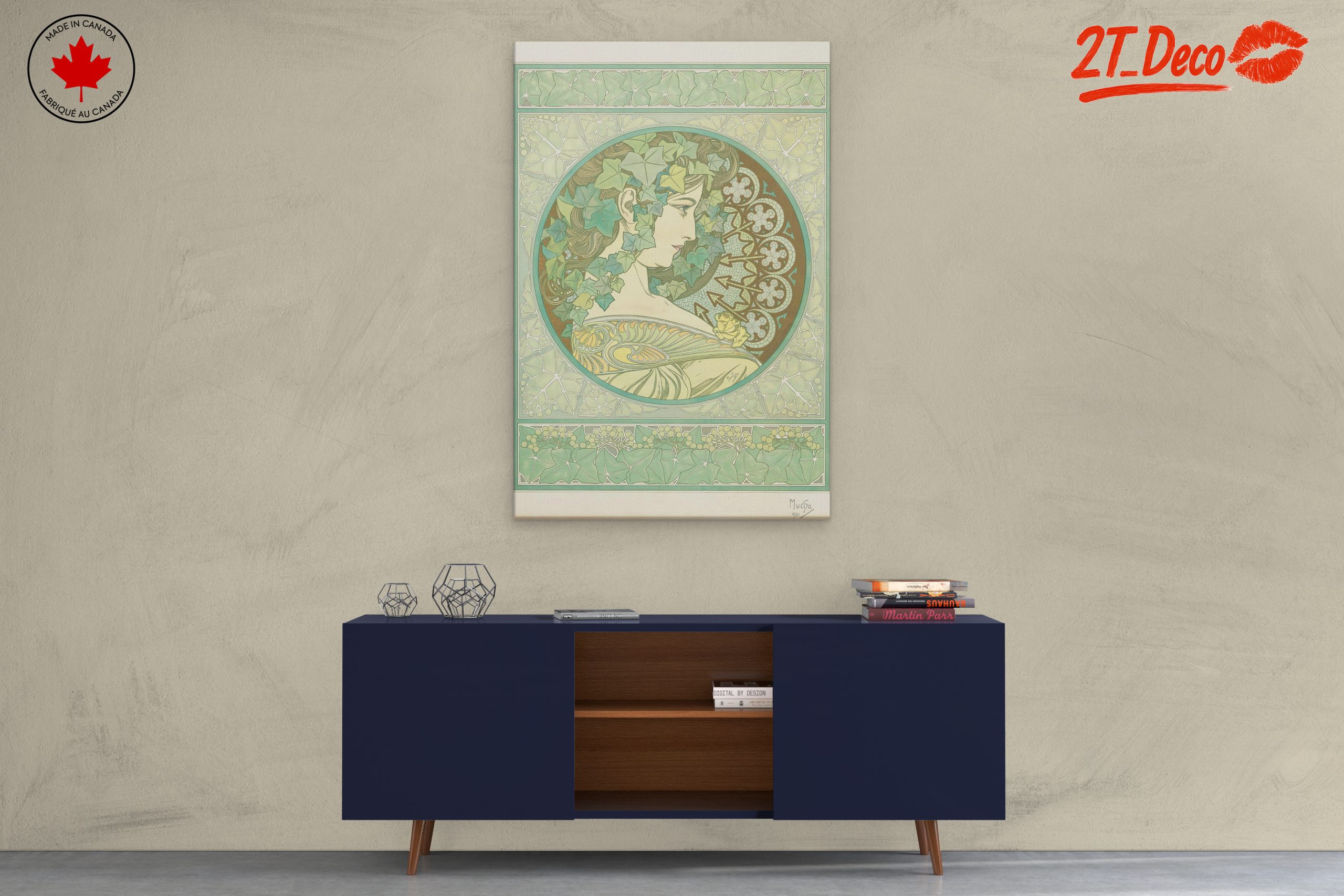 Alphonse Mucha Vintage Art Nouveau Piece - Image 3