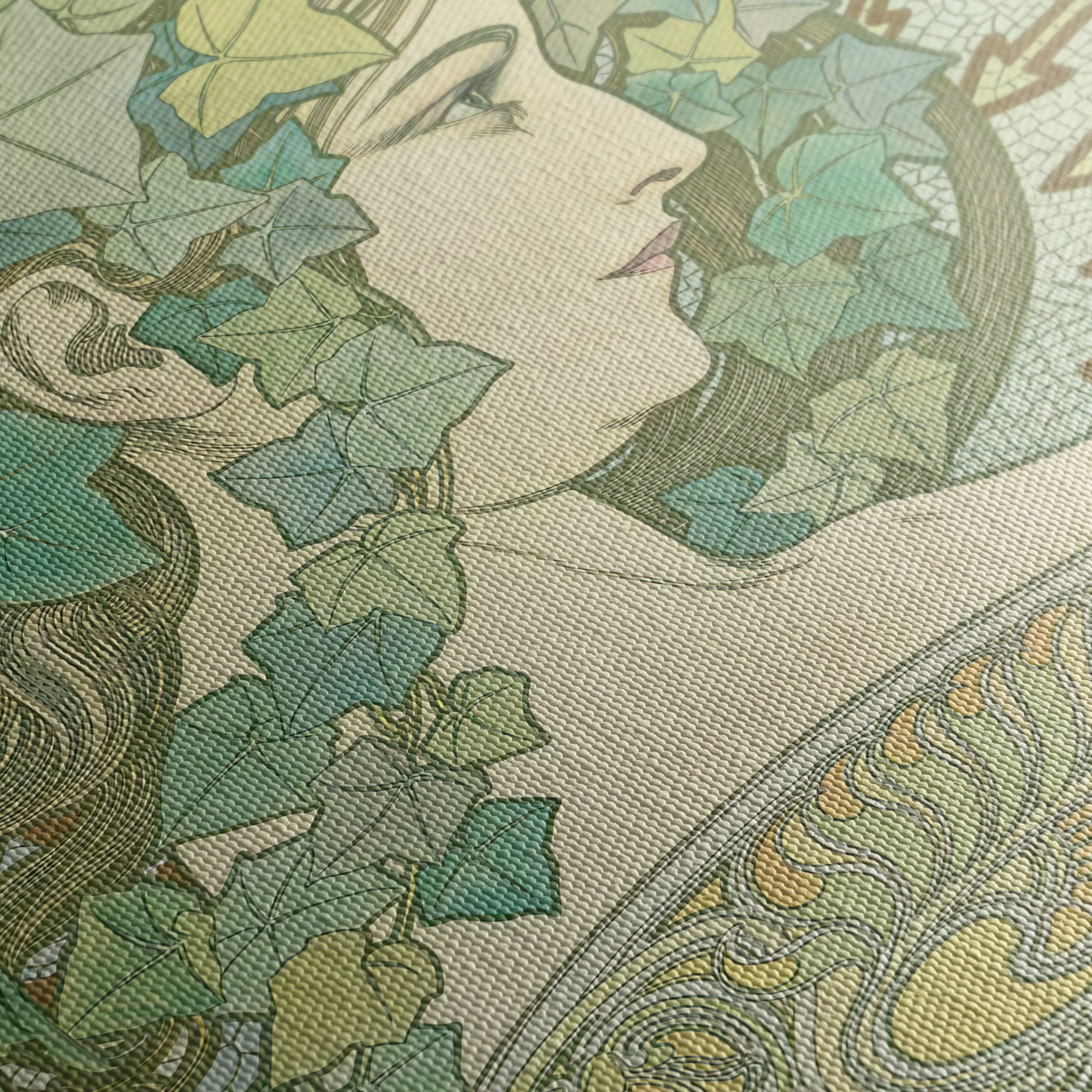 Alphonse Mucha Vintage Art Nouveau Piece - Image 5