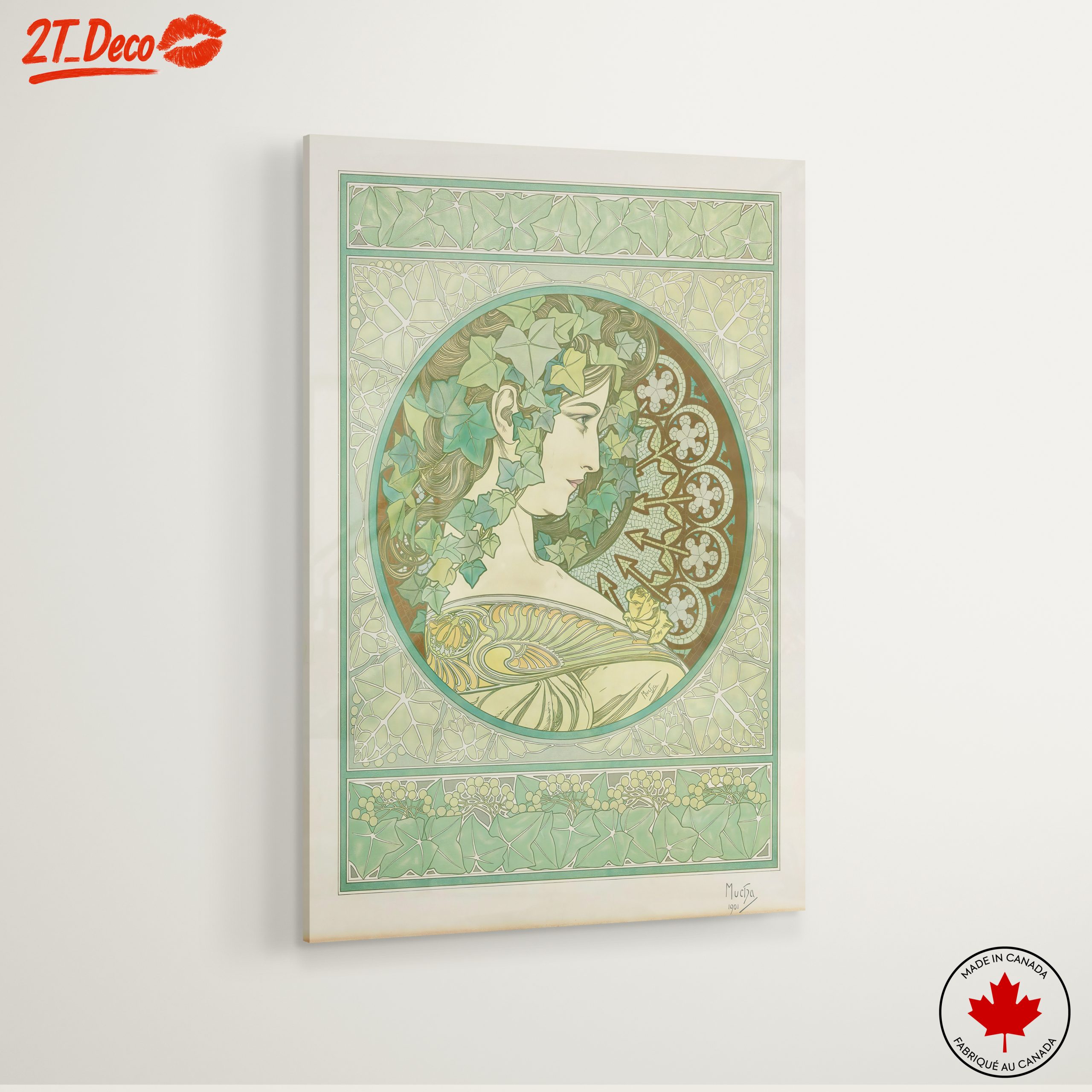 Alphonse Mucha Vintage Art Nouveau Piece - Image 6