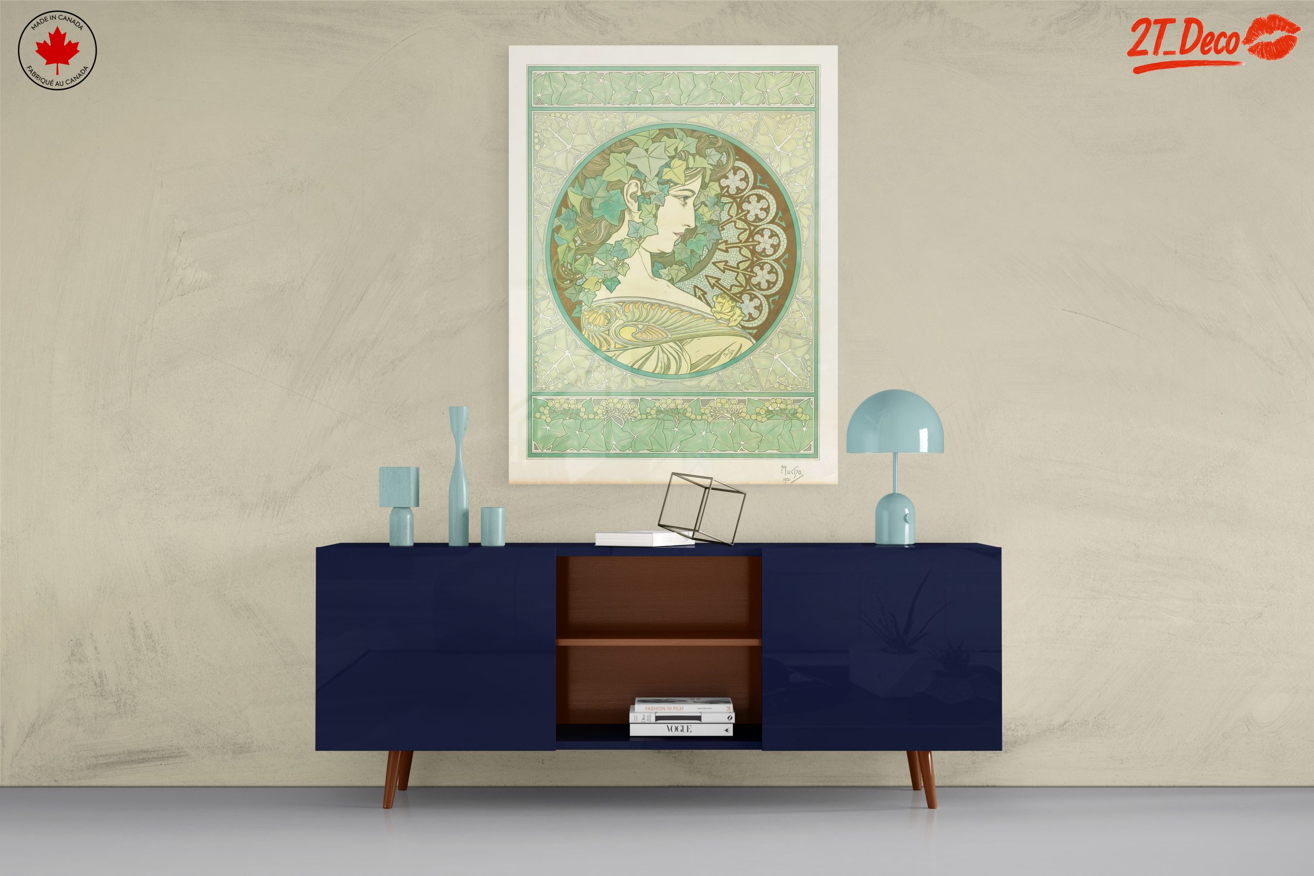 Alphonse Mucha Vintage Art Nouveau Piece - Image 8