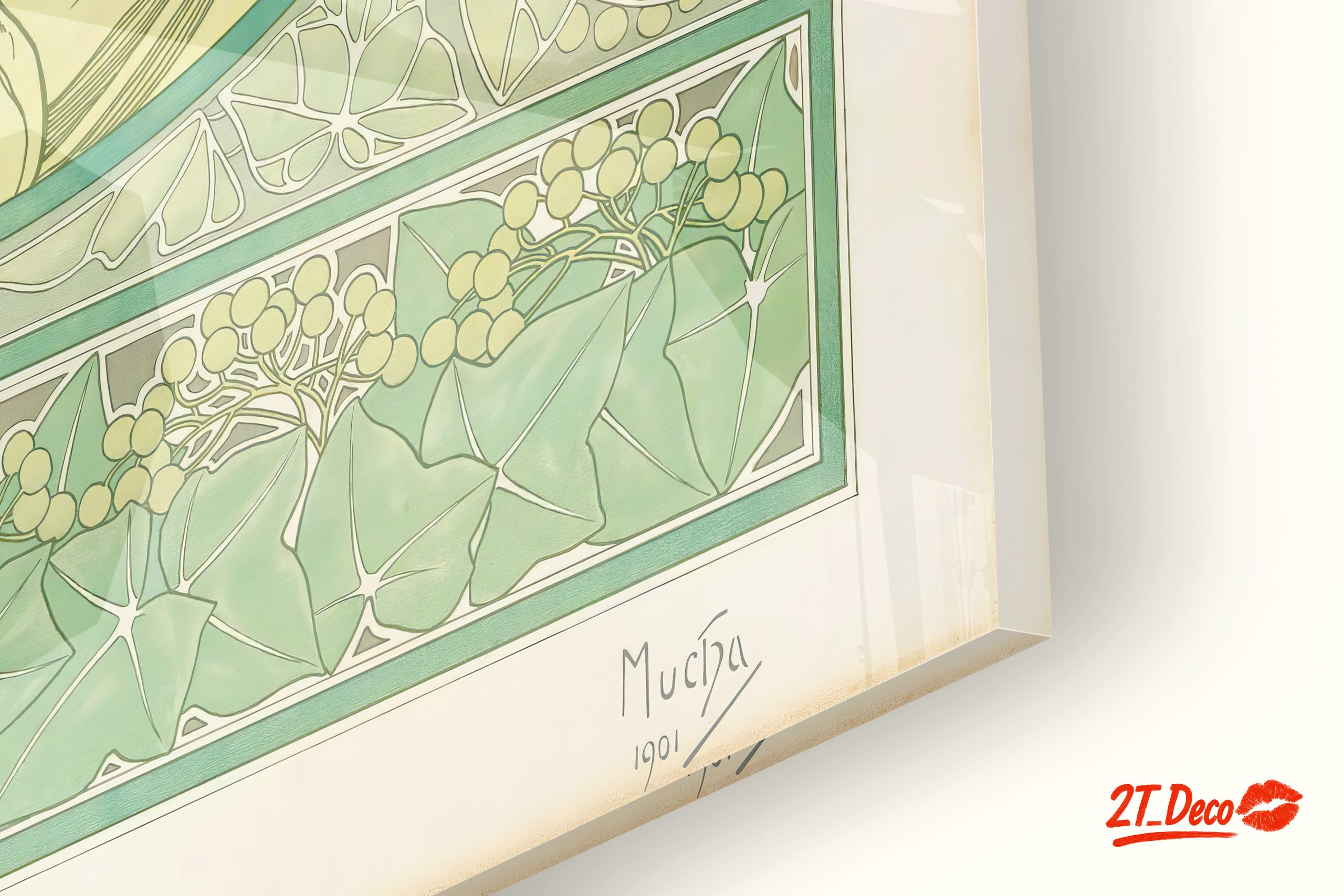 Alphonse Mucha Vintage Art Nouveau Piece - Image 9