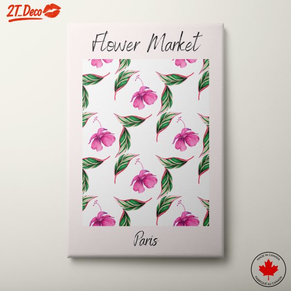 Flower Market Art Featuring Vibrant Floral Patterns