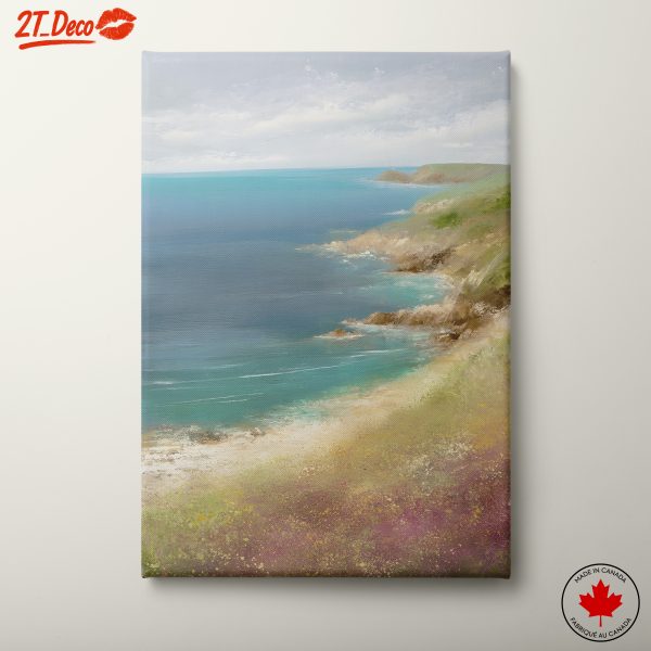 Serene Coastal Adventure Landscape Art