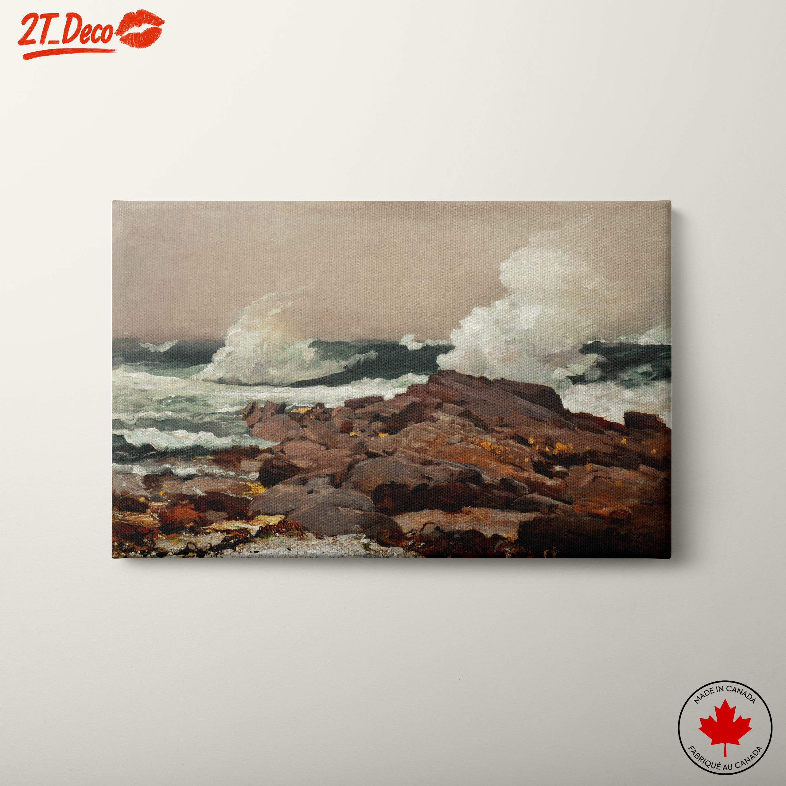 Dynamic Abstract Marine Waves Art