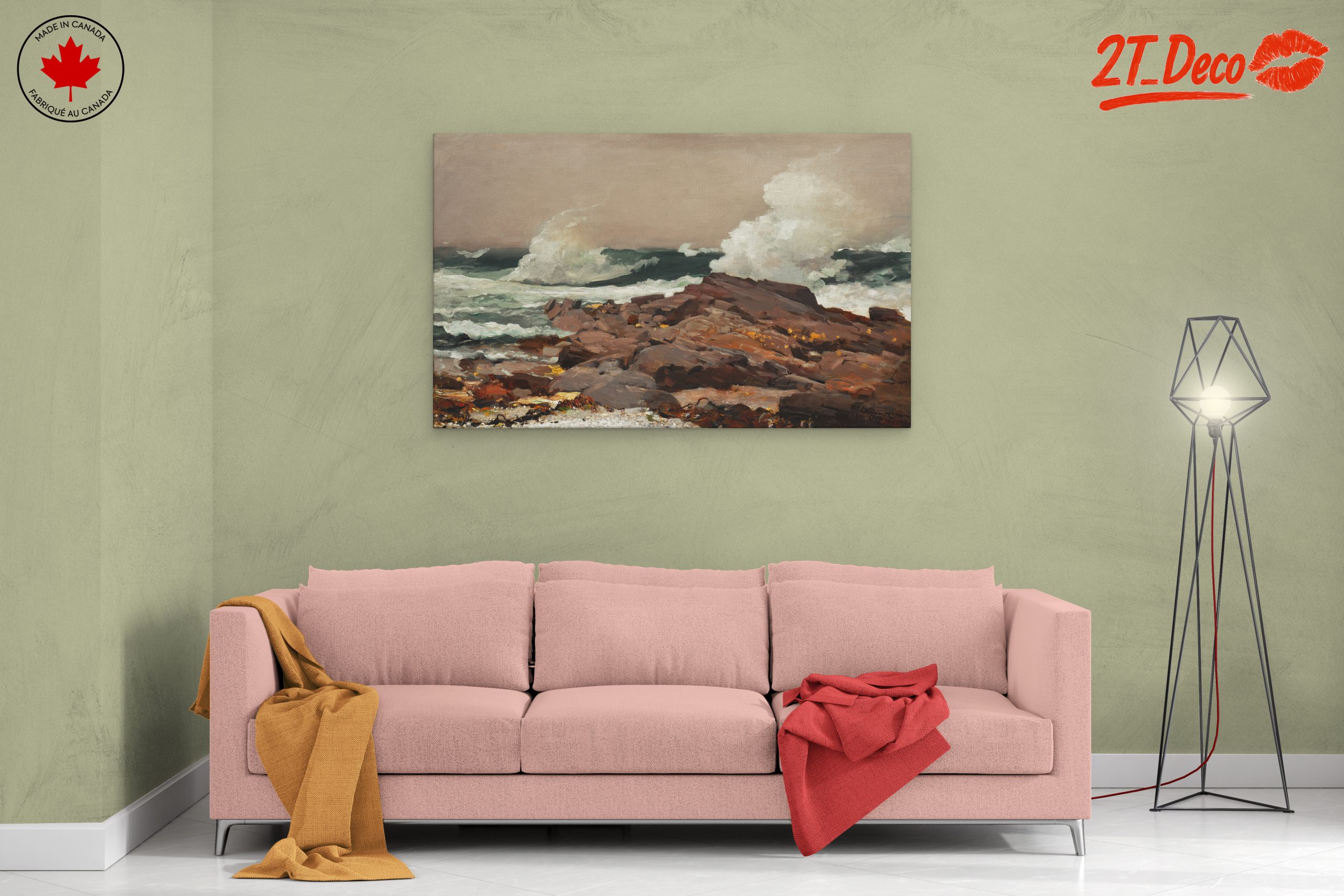 Dynamic Abstract Marine Waves Art - Image 2