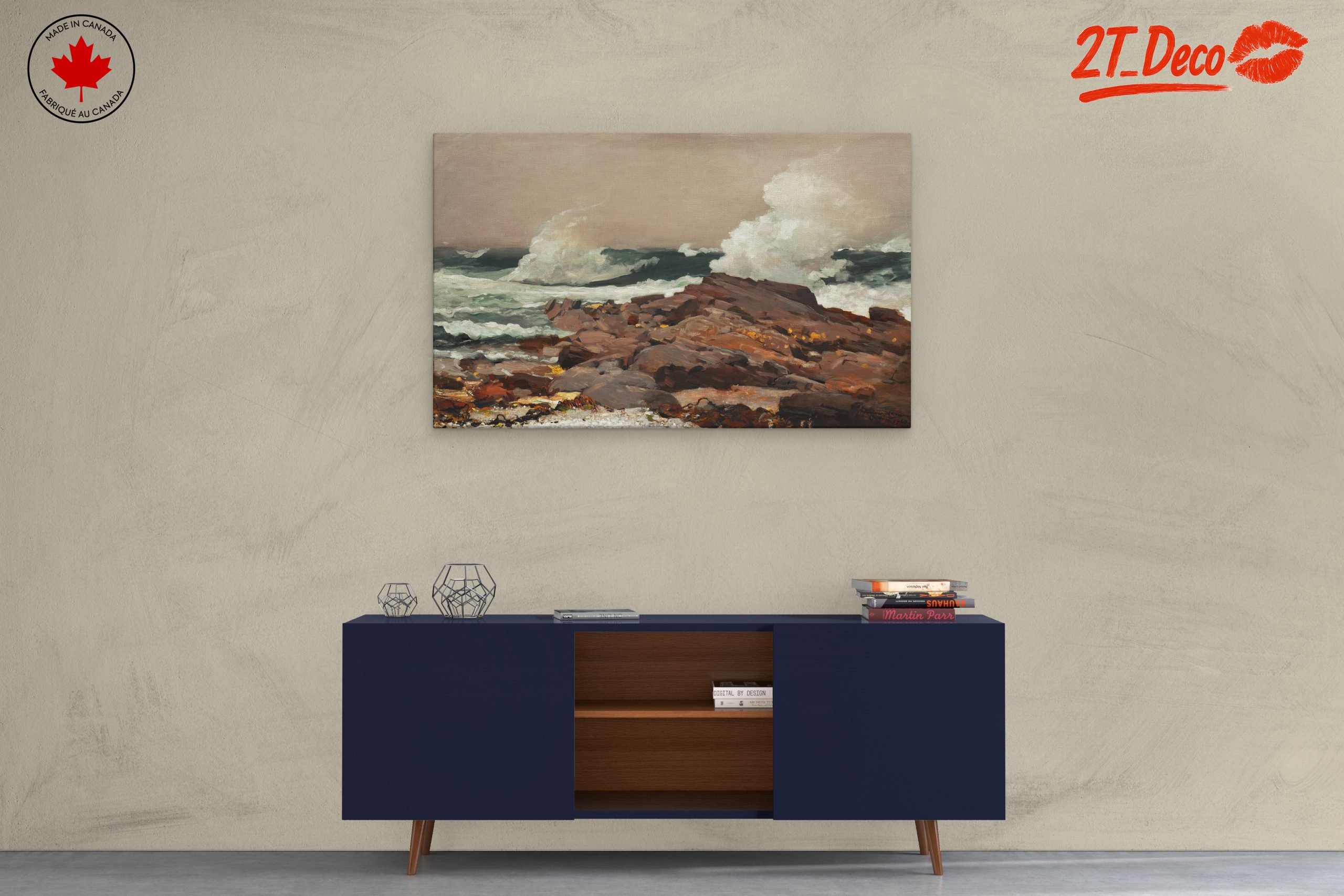 Dynamic Abstract Marine Waves Art - Image 3