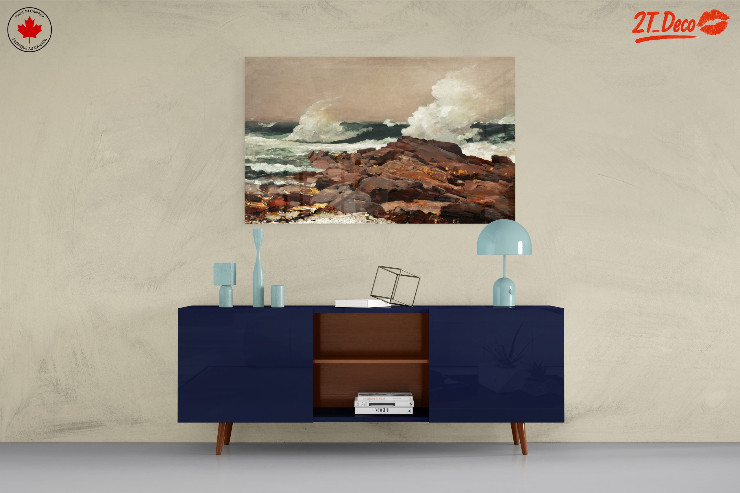 Dynamic Abstract Marine Waves Art - Image 8