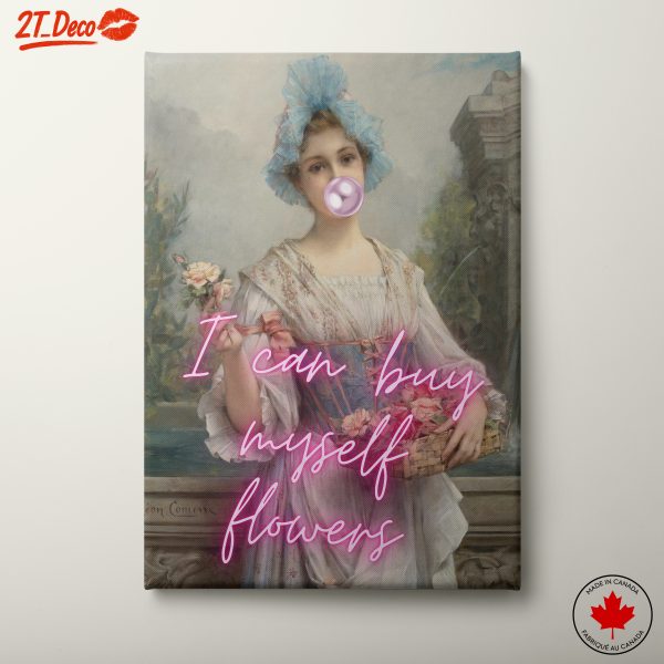 Charming Contemporary Portrait with Bubblegum