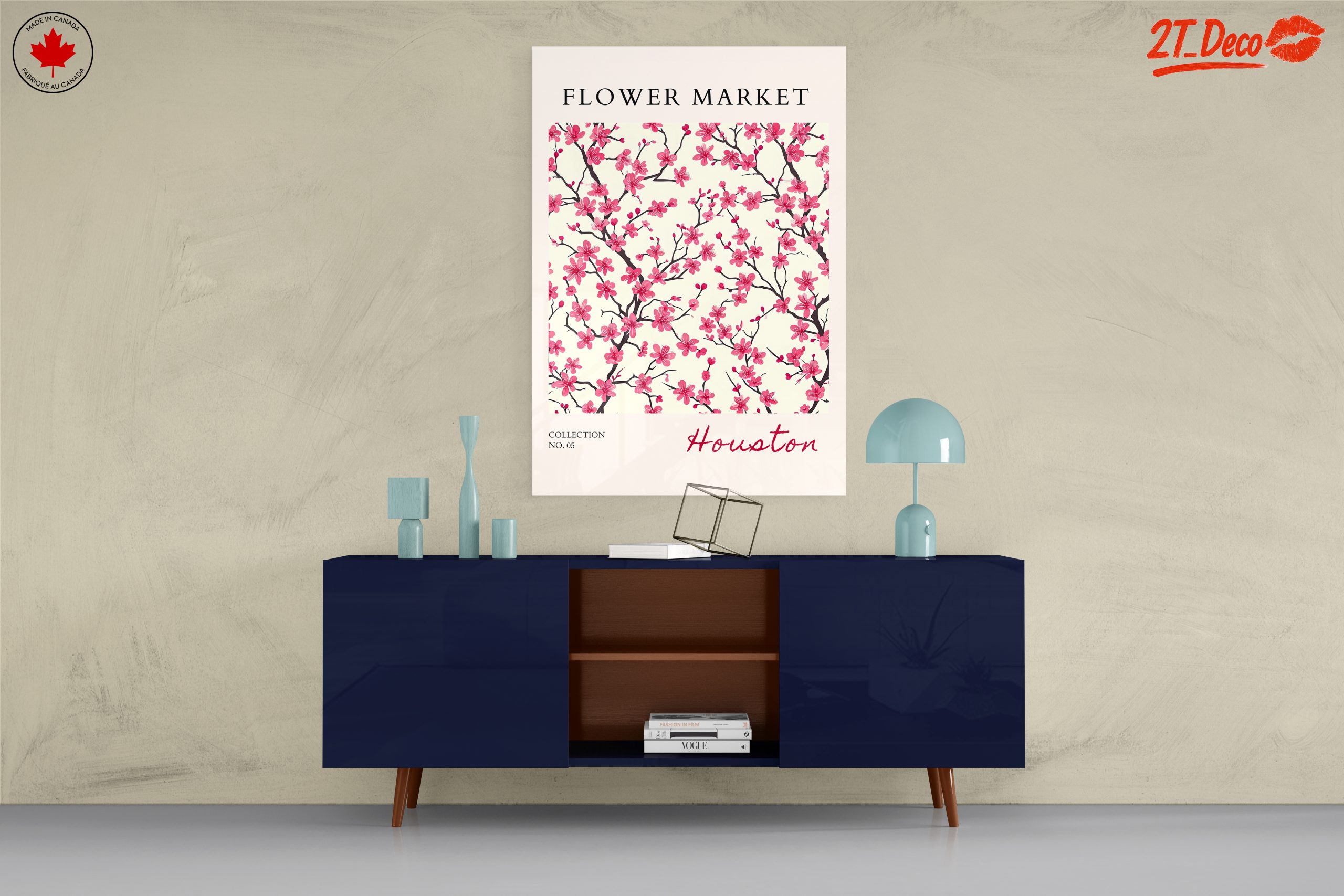 Flower Market Artwork Featuring Cherry Blossoms - Image 8